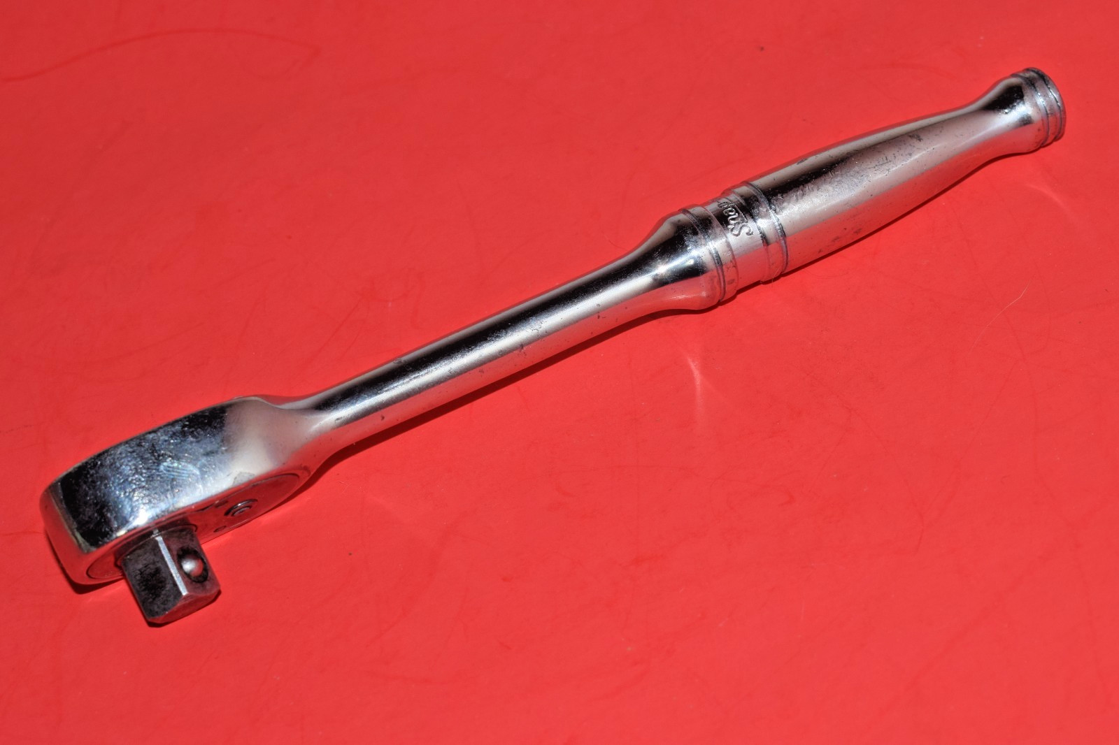 1965 Snap-On 3/8″ Drive 7-1/2″ Long Standard Handle 20 Tooth Ratchet F-710