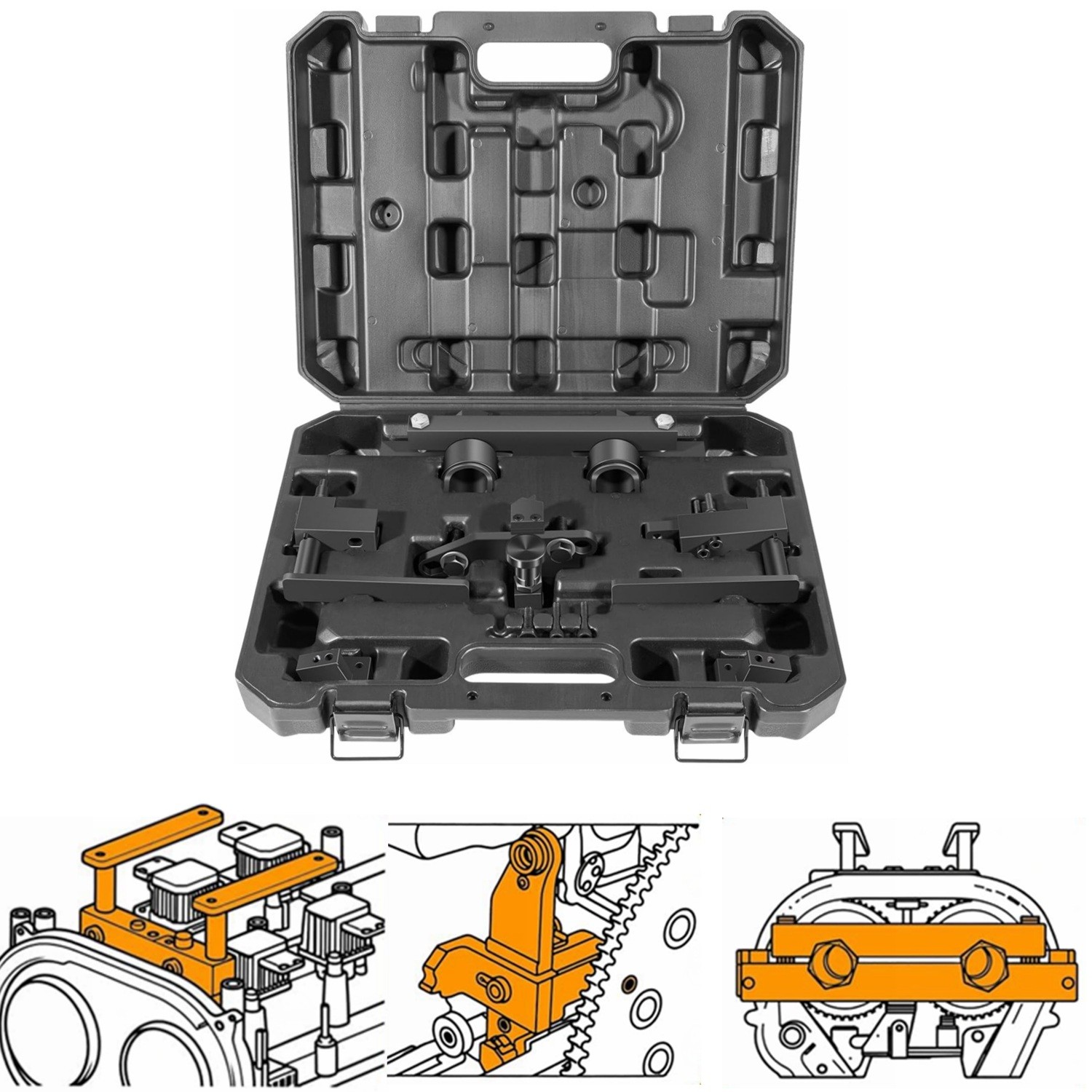 Engine Camshaft Locking & Alignment Timing Tools Set EN-52461 EN-52462 EN-52476