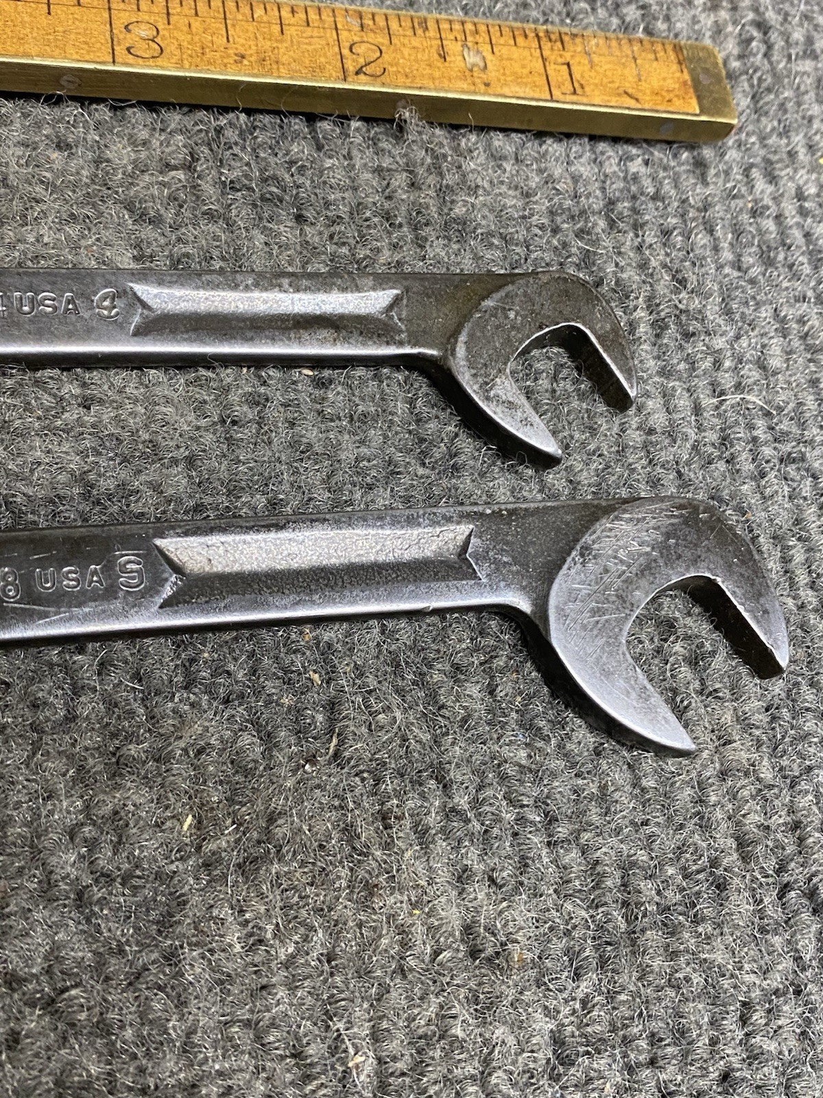 Snap On 4 Way Angle Head 2 Pc Wrench Set SAE USA 7/16”, 9/16” V-5214, V-5218