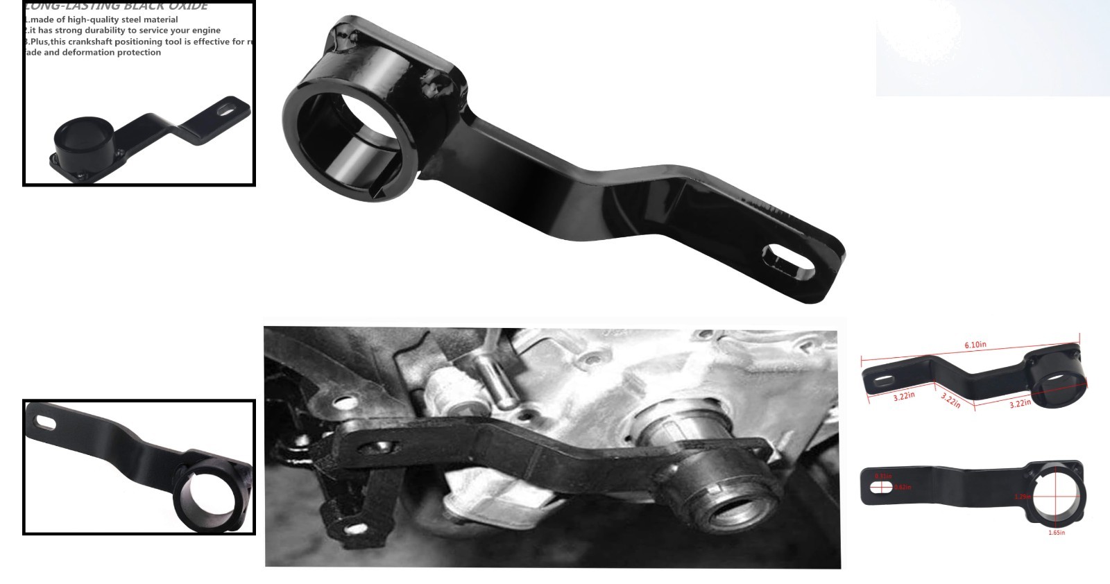 Durable Crankshaft Wrench Holder for Ford V8 Engines – Locks Crankshaft in Place