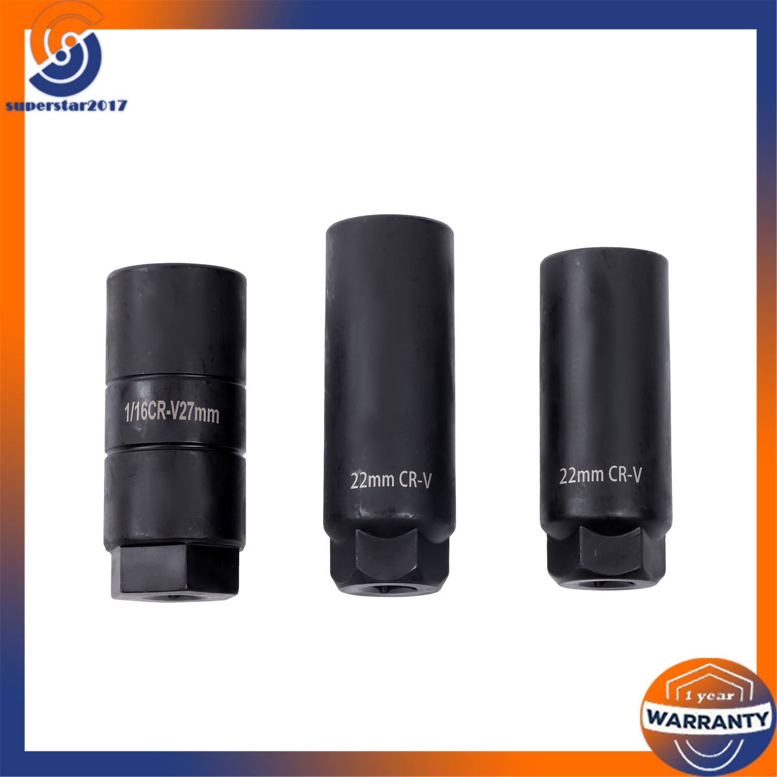 7Pcs O2 Oxygen Sensor and Oil Pressure Sending Unit Removal Socket Tool Set