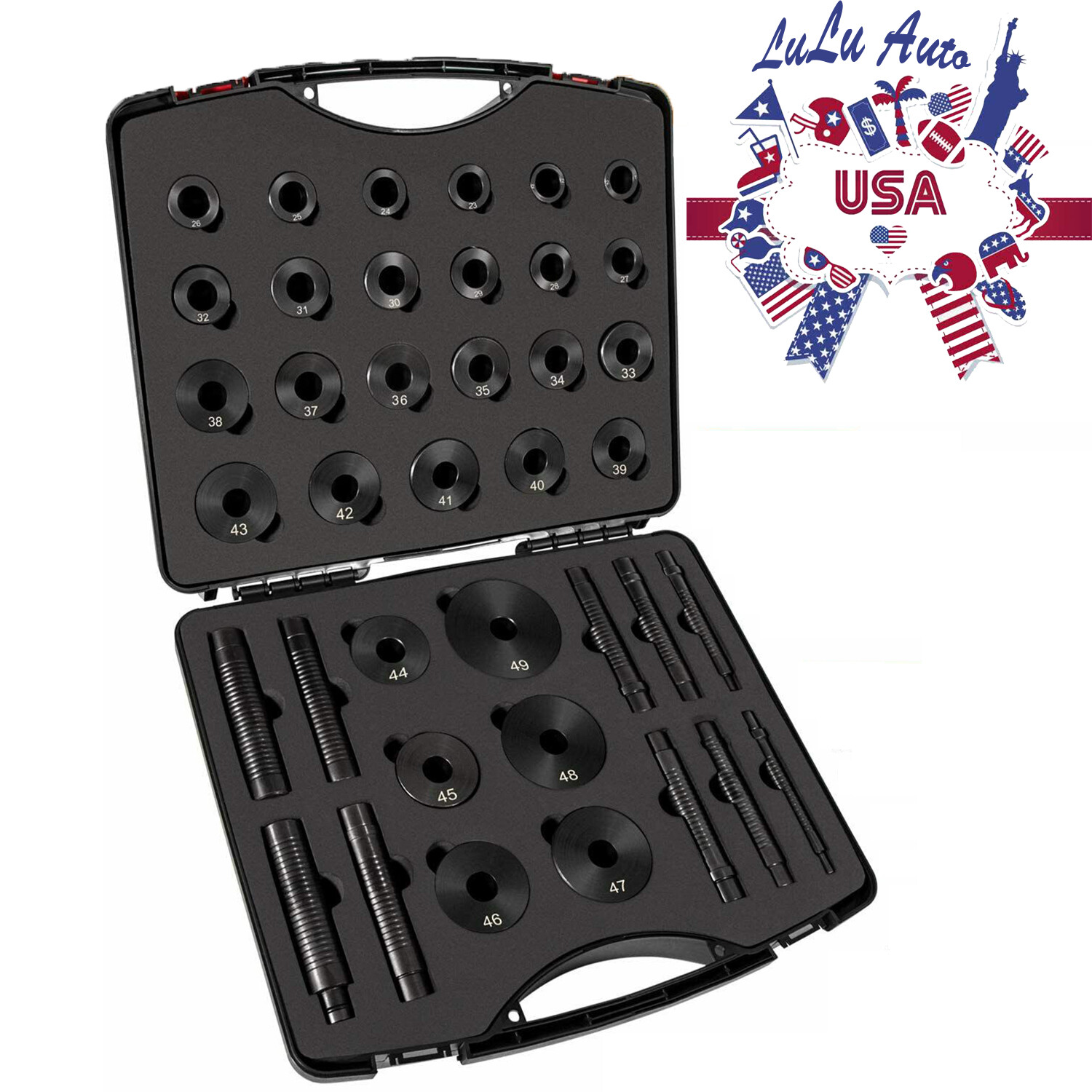 Master Bushing Driver Set T-0220-39 for GM Ford Chrysler Toyota Volvo 39 Pcs/Set