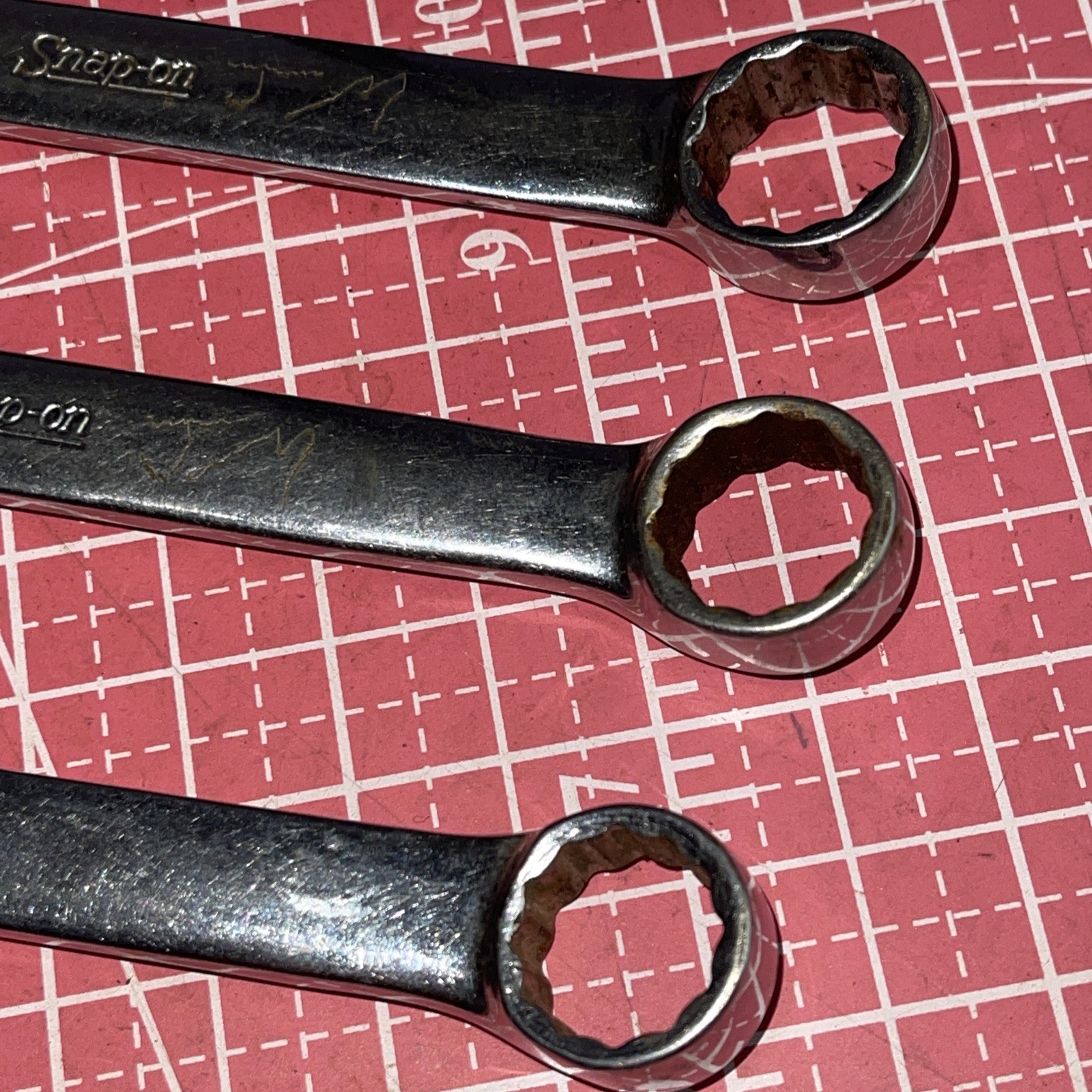 Snap on USA OEXM 6 Piece 12 Point Metric SHORT Combo Wrench Set 12-17 MM