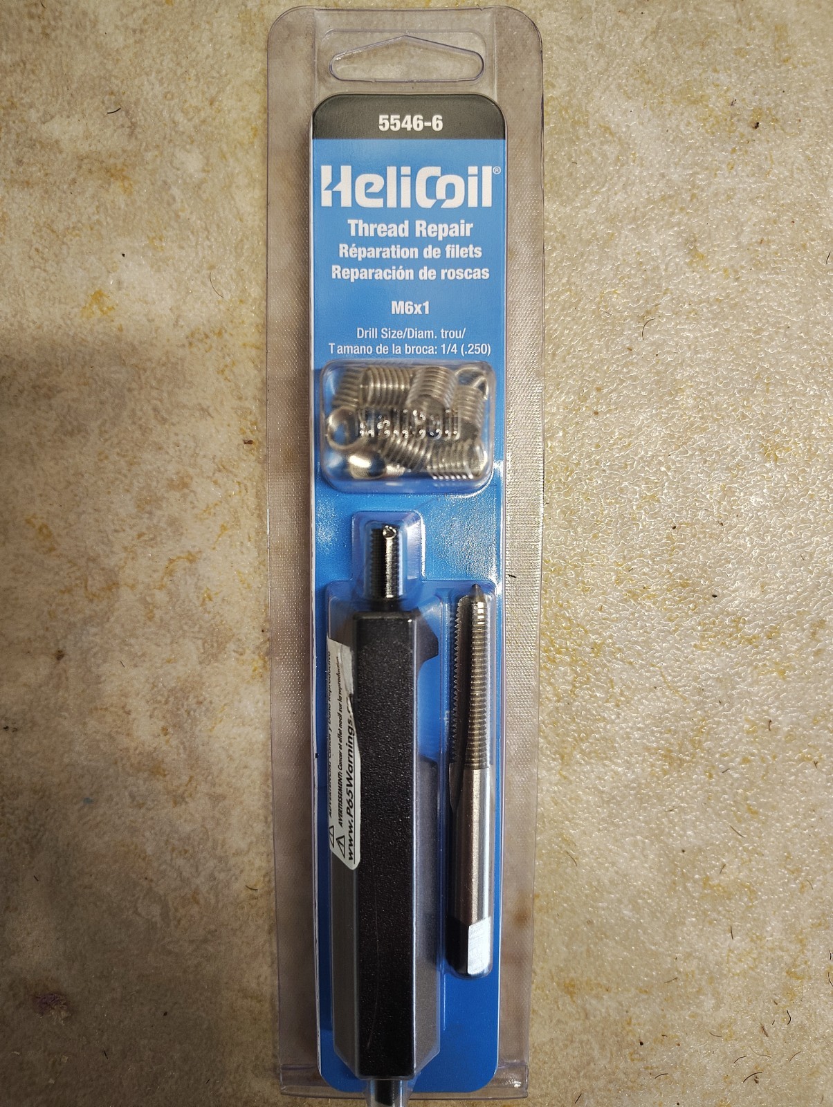 HeliCoil 5546-6 M6x1 Metric Coarse Thread Repair Assembly