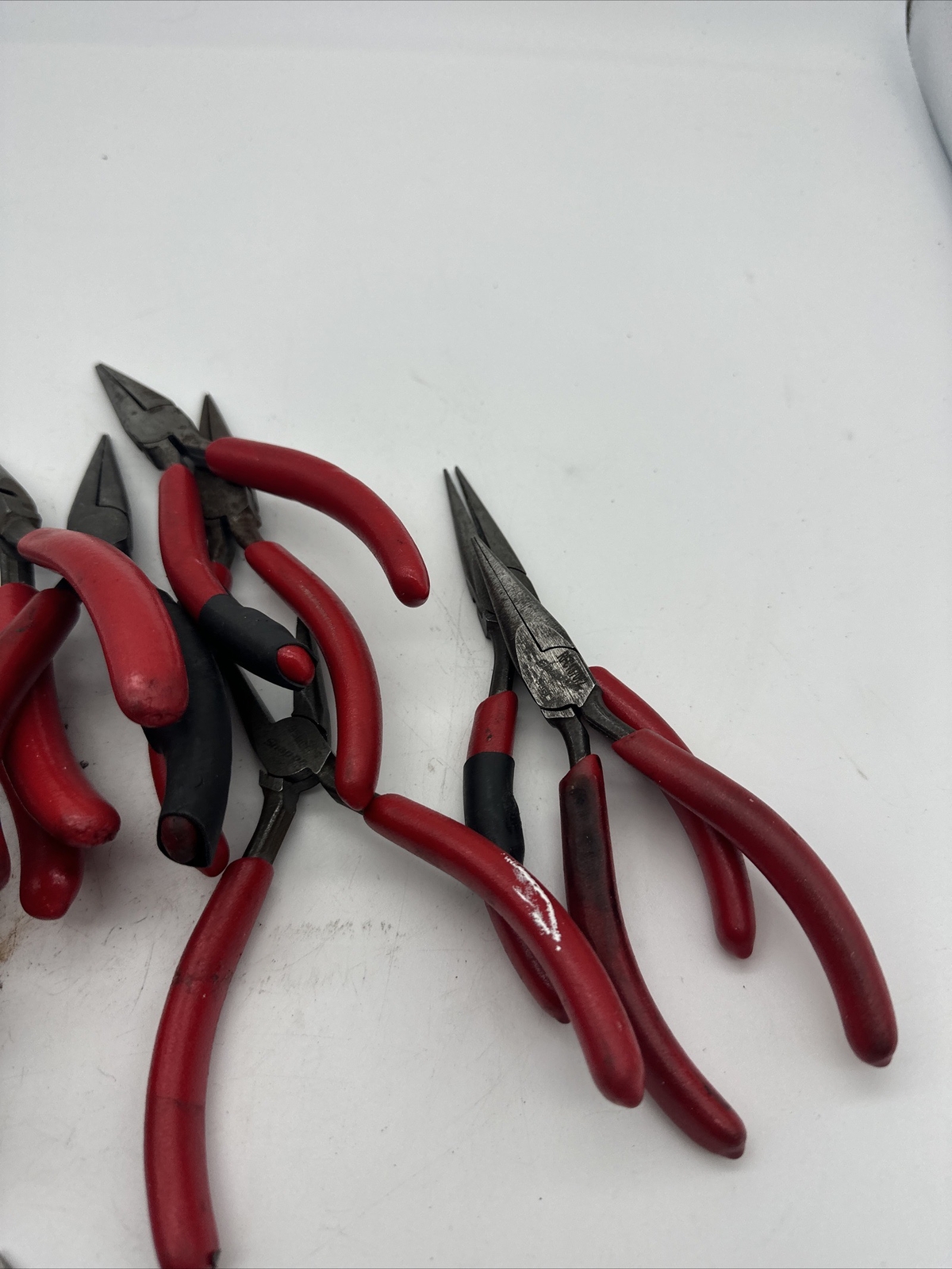 Snap on 95BCP Needle Nose Pliers 6″ Cushion Grip Red USA