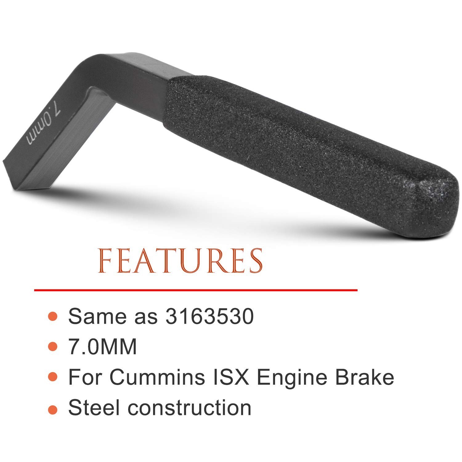 3163530 Engine Brake Adjustment Tools 7MM for ISX Engine Jake Brake Feeler Gauge