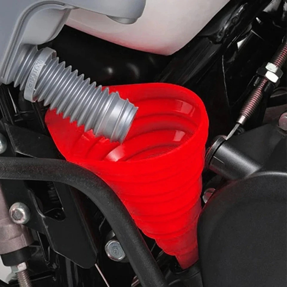 Foldable Silicone Car Engine Funnel for Engine Oil Petrol Washer Liquid