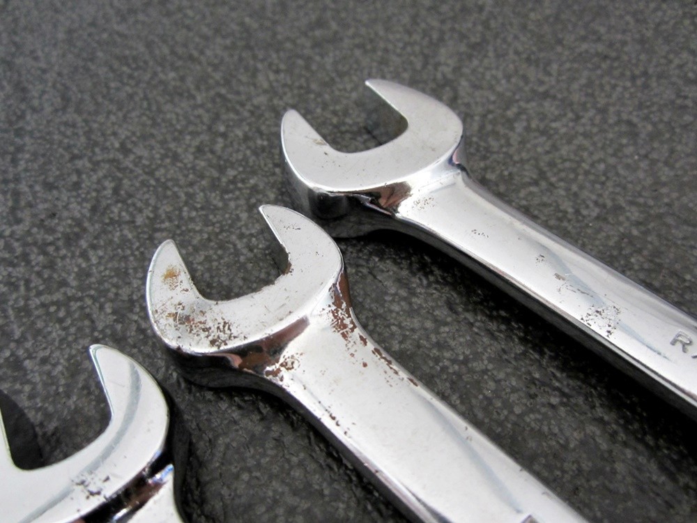 Vintage Snap-on 4pc SAE Flare Open Combination Wrench Set RXS605 USA 🇺🇸