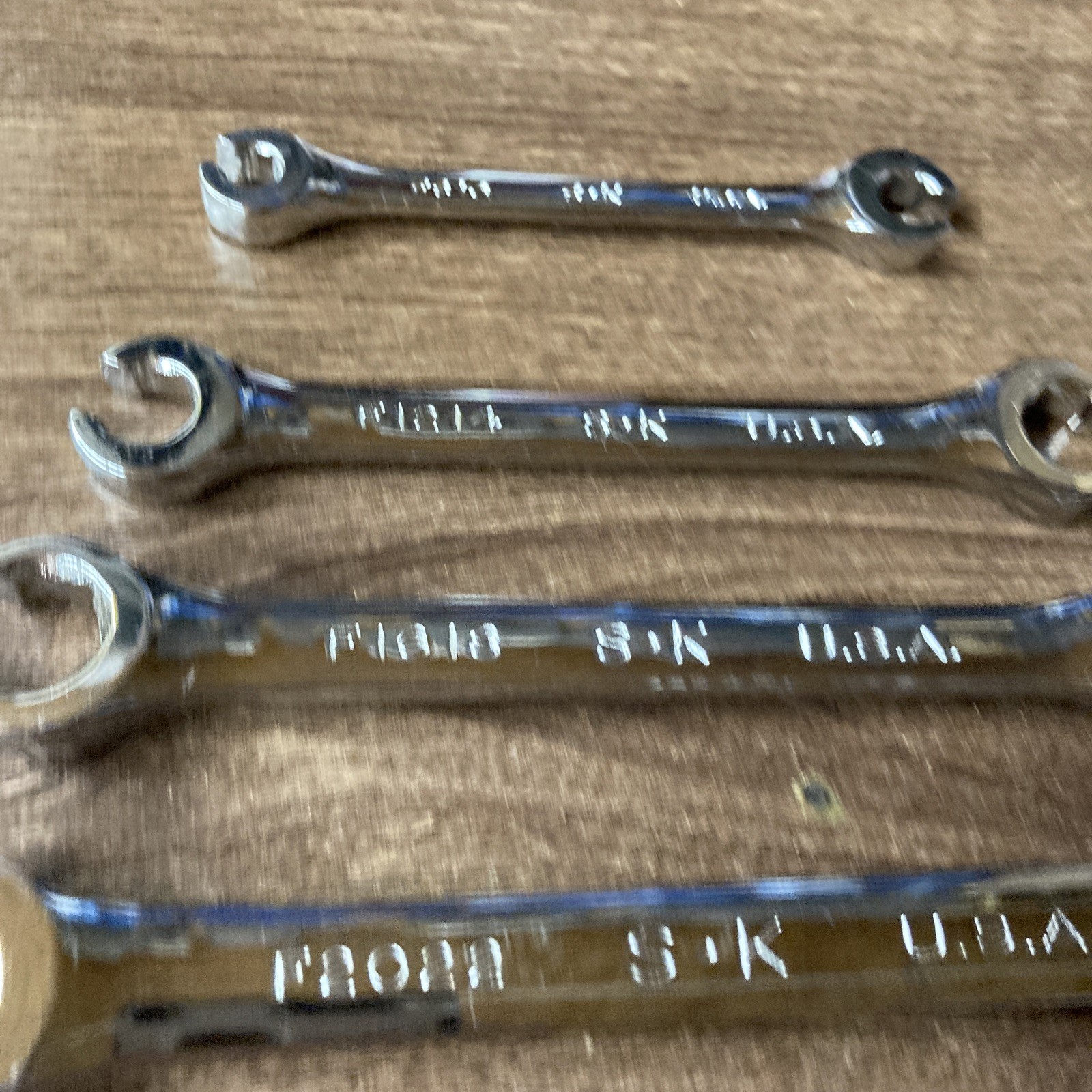 SK Tools USA 381 SAE 1/4-7/8″ 5pc Flare Nut Line Wrench Set, 6 Point