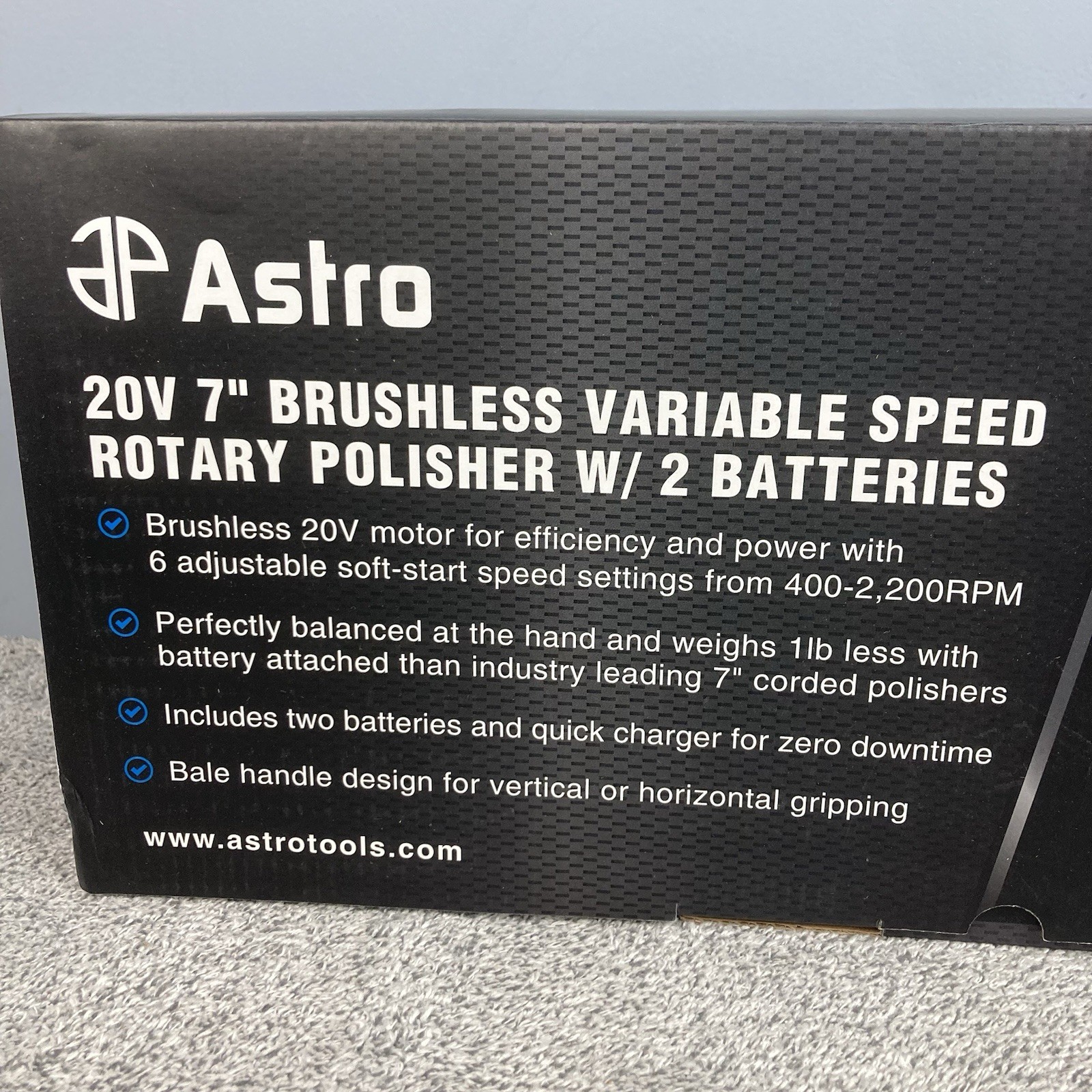 Astro Pneumatic 30570 20V 7» Brushless Variable Speed Rotary Polisher