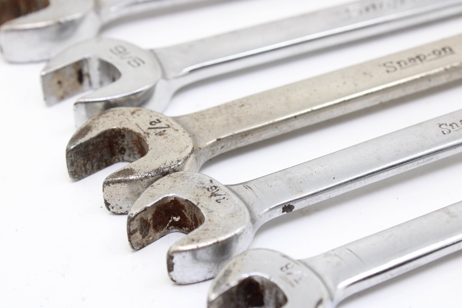 Snap On RXS12-RXS20 3/8″-5/8″ SAE 5 Piece Flare/Open End Combination Wrench Set
