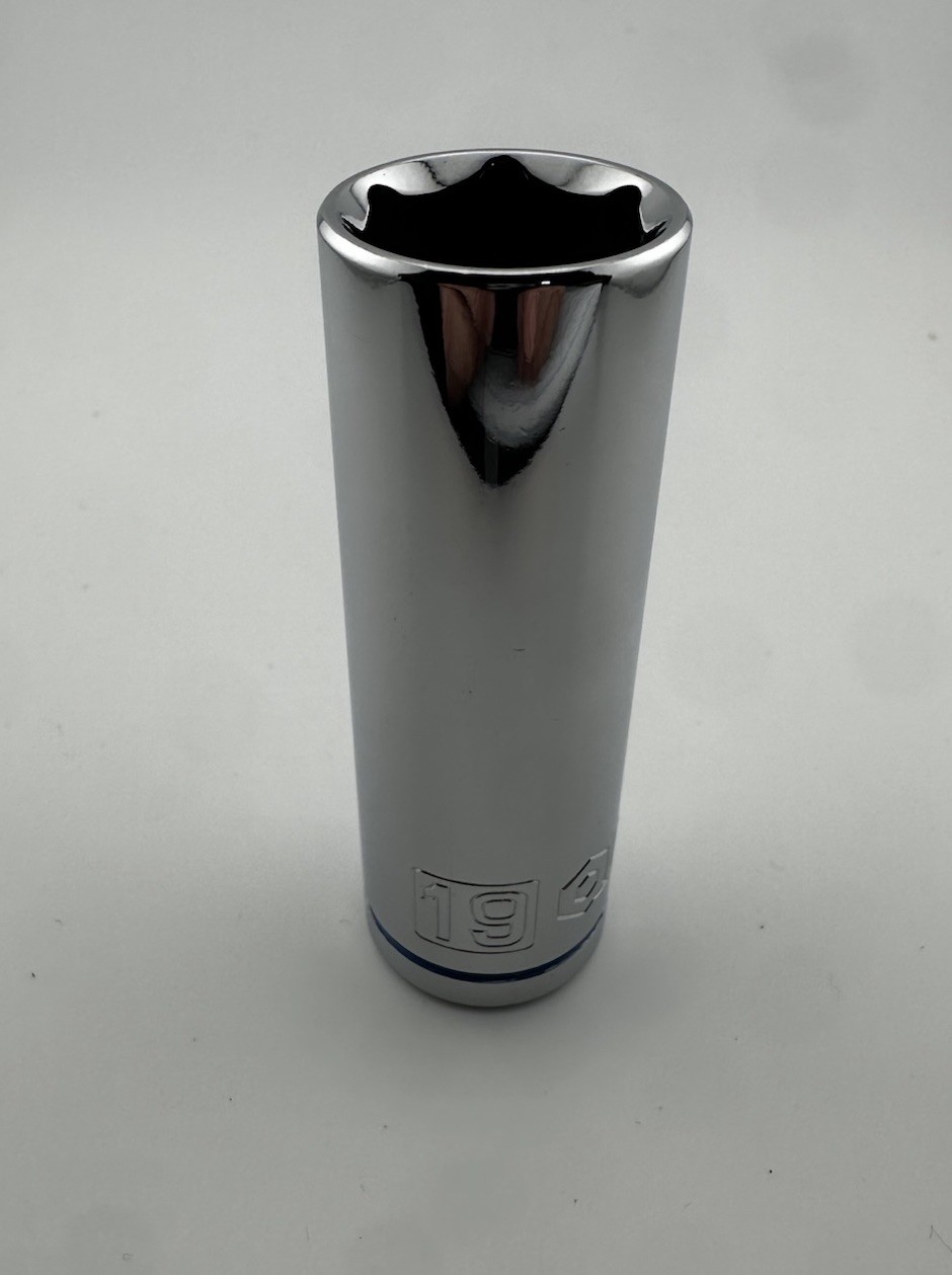 Quinn 19mm Deep Well Socket. 1/2” Drive. 6 Point. 0251