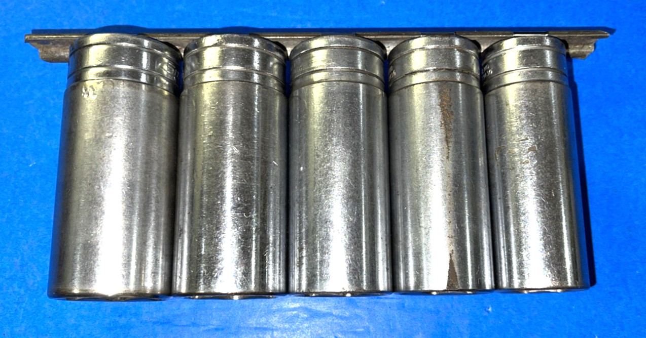 SNAP-ON TOOLS 13 PIECE 1/2 DRIVE SAE. DEEP CHROME SOCKET SET 6 POINT 313TSYA