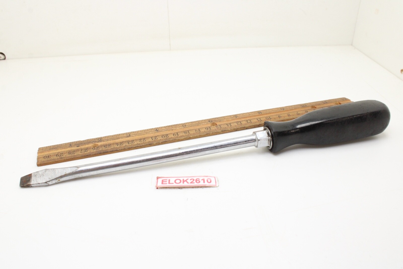 Unbranded 3/8″ x 8″ Slotted Black Hard Handle Screwdriver USA