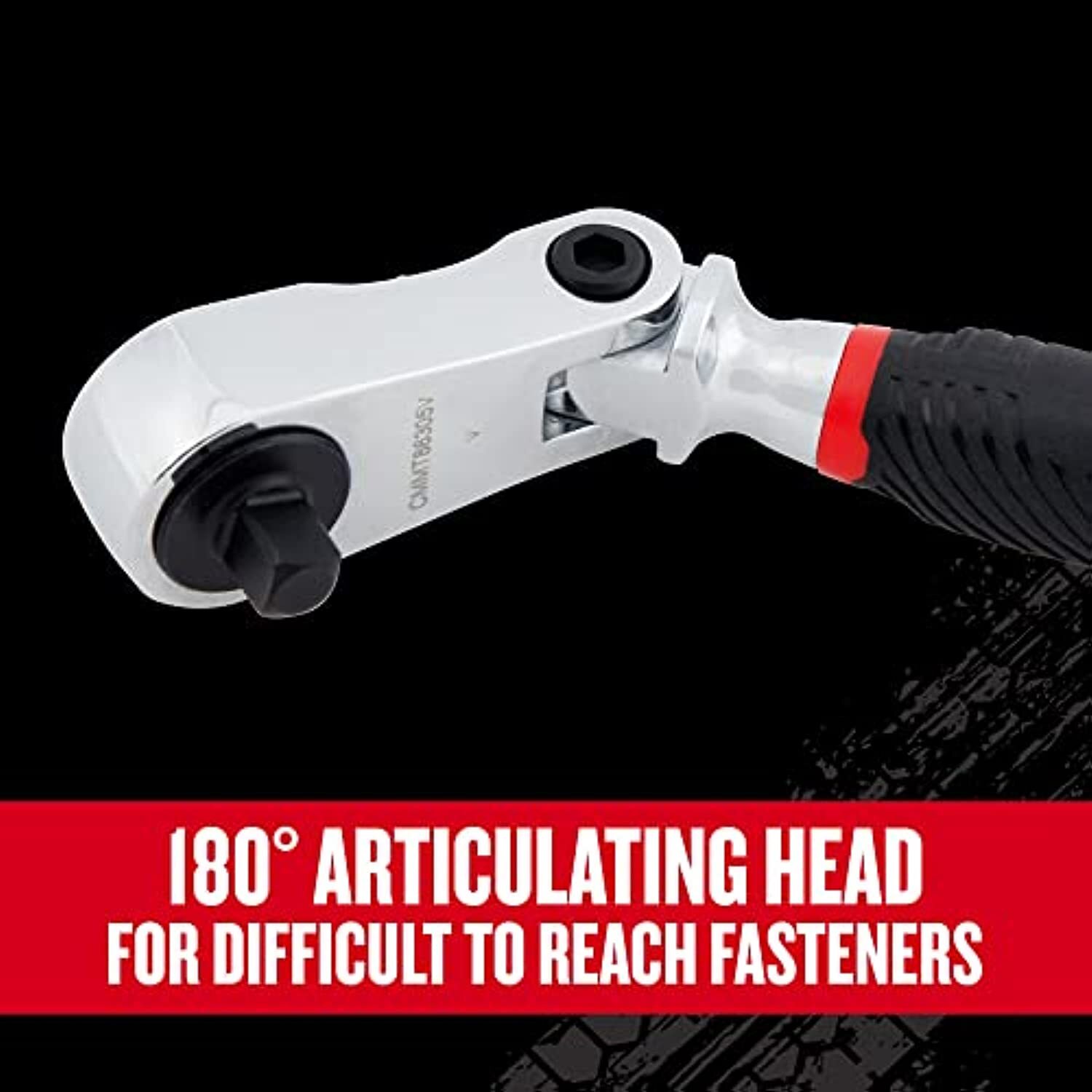 Craftsman V-SERIES Ratchet, 1/4 Inch Drive, 80-Tooth, Flexible Head Comfort Grip