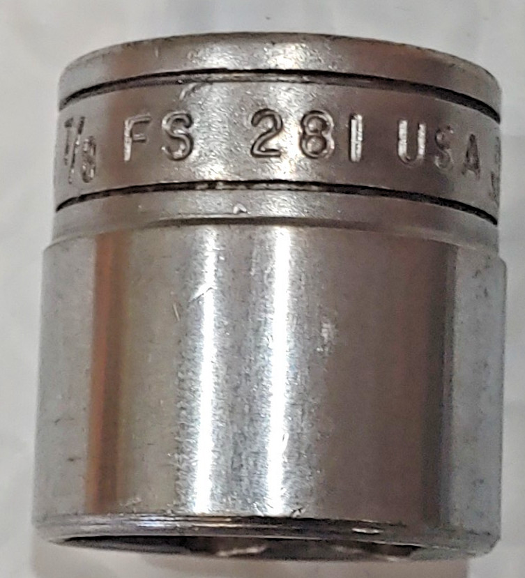 Snap-on FS281 3/8″ Drive 7/8″ Standard Flank Drive Socket 6-point Made in USA