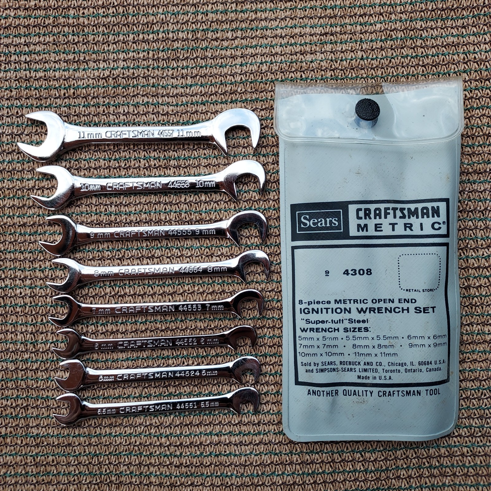 Craftsman Usa Ignition Wrench Sets 36pcs Metric & SAE Combination & Open/Angled