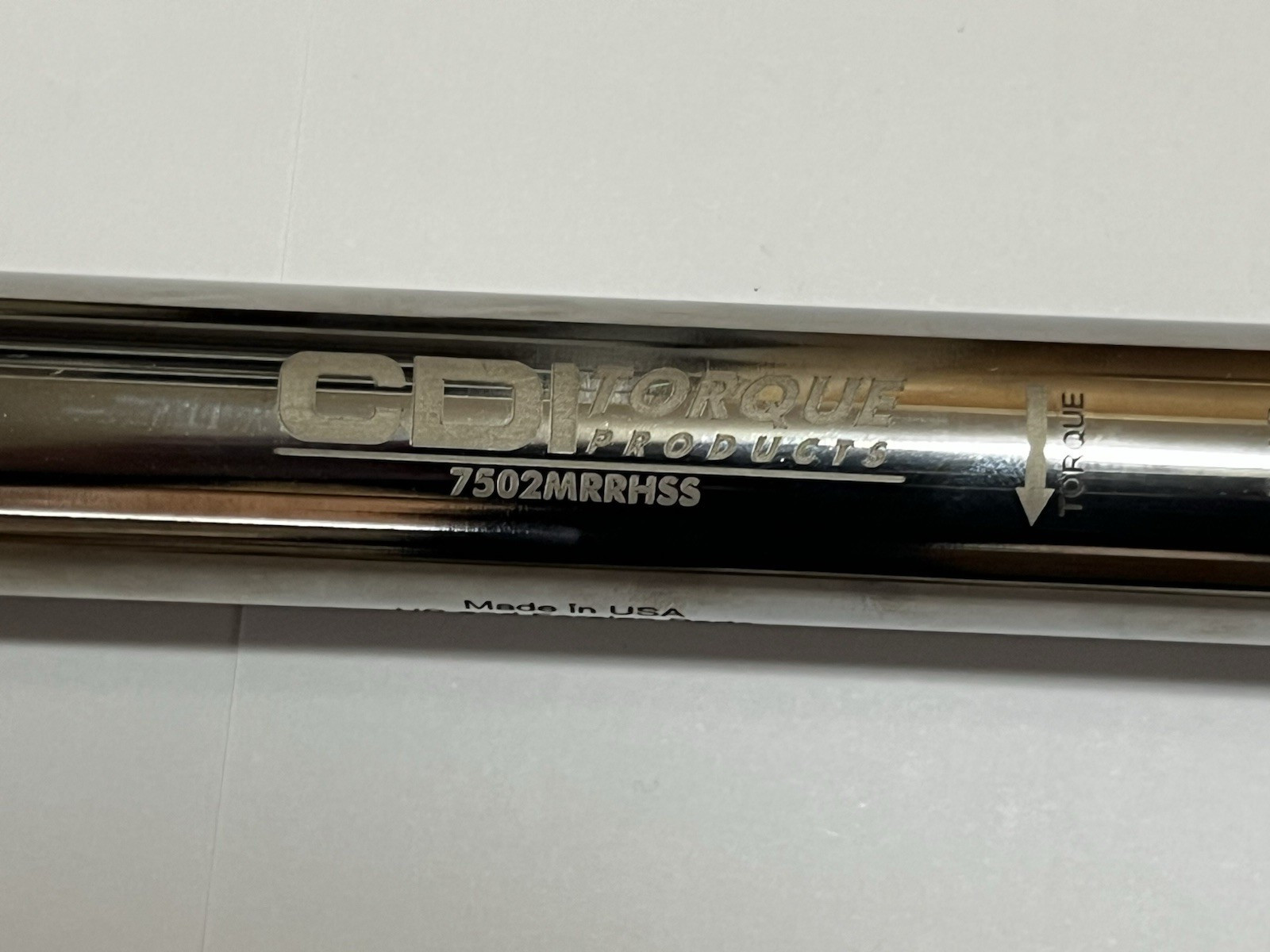 CDI 3/8 Drive Micrometer Torque Wrench Model 7502MRRHSS 100-750 In/Lb w Case USA