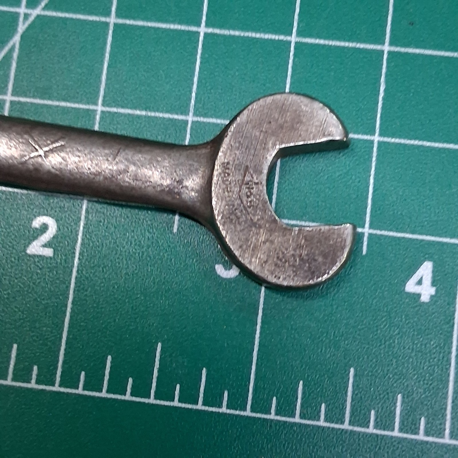 Vintage W&B 13/32″ x 5/16″ Drop Forged SAE 3″ Double Open-End Wrench