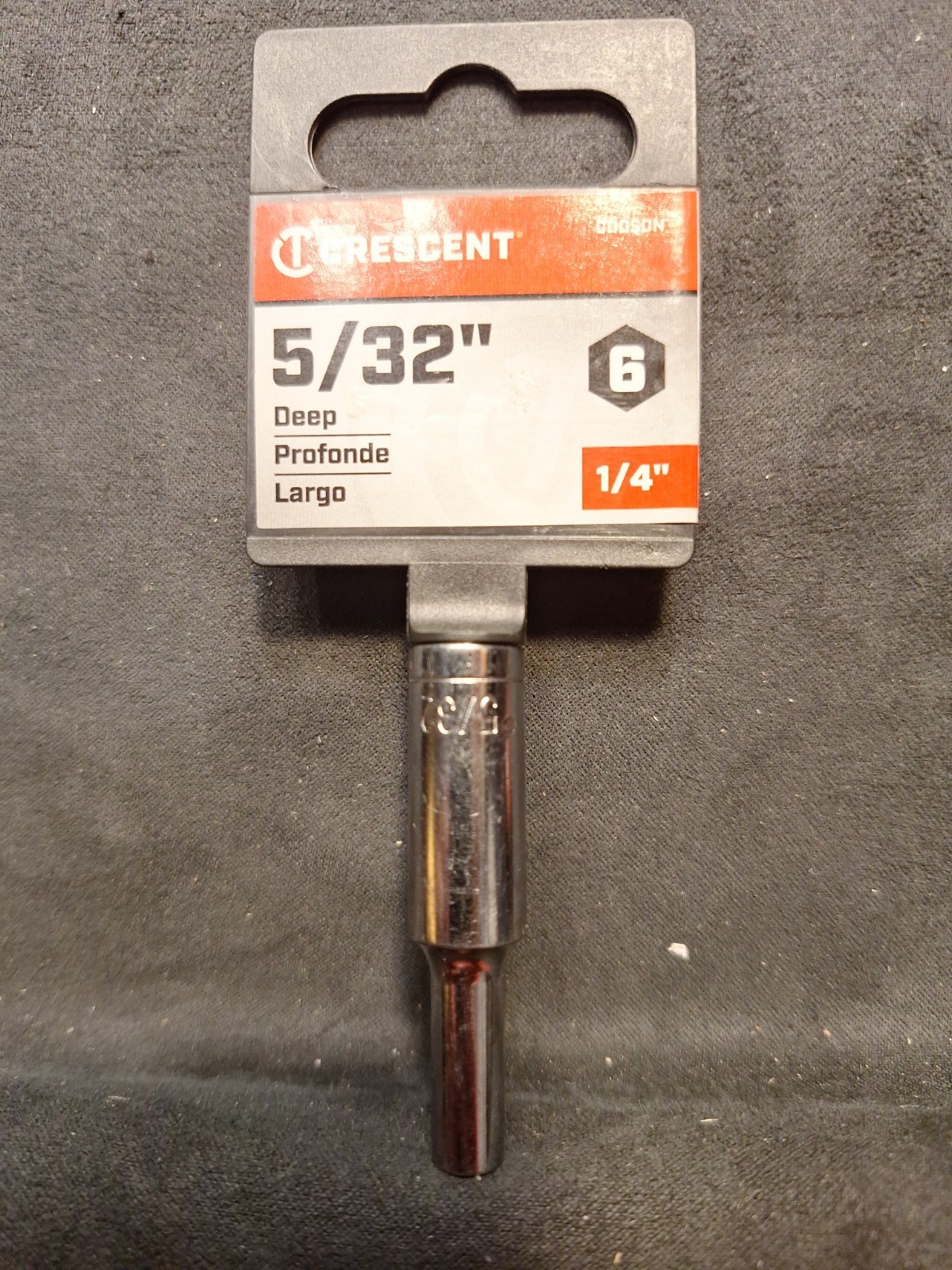 Crescent 5/32 Deep Well Socket 1/4 Drive 6 Point