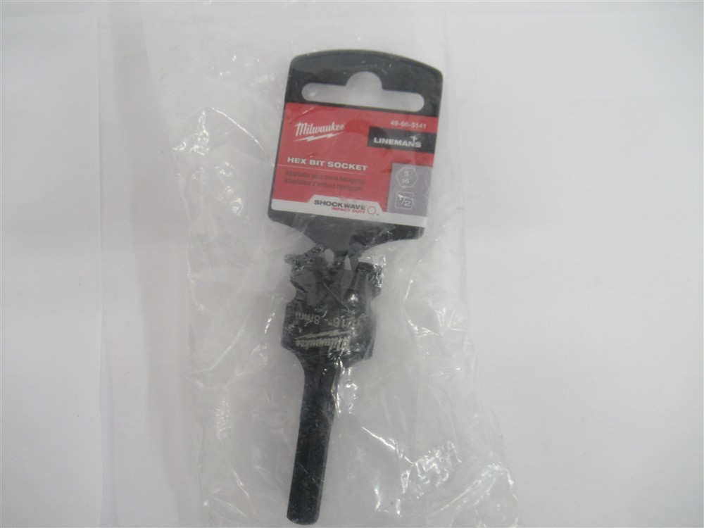 Milwaukee 49-66-5141 , 1/2″ Drive , 5/16″-8mm Shockwave Lineman’s Hex Bit Socket