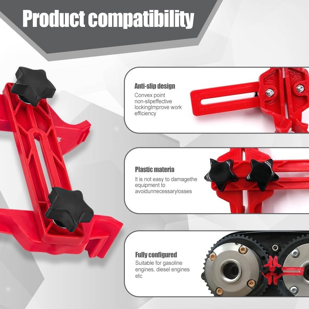 Timing Belt Sprocket Gear Locking Tool with Durable Nylon and Metal Materials