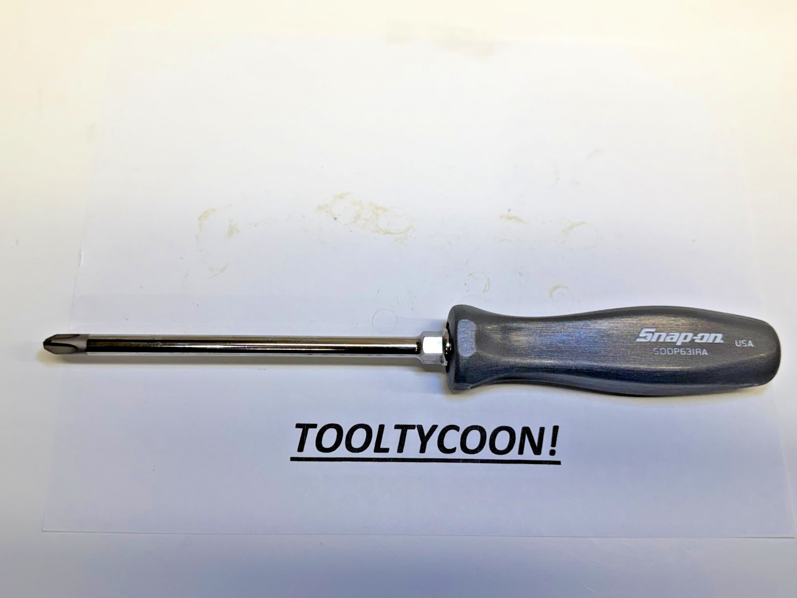 Snap-on Tools NEW DARK TITANIUM Hard Handle #3 Phillips Screwdriver SDDP63IRADT