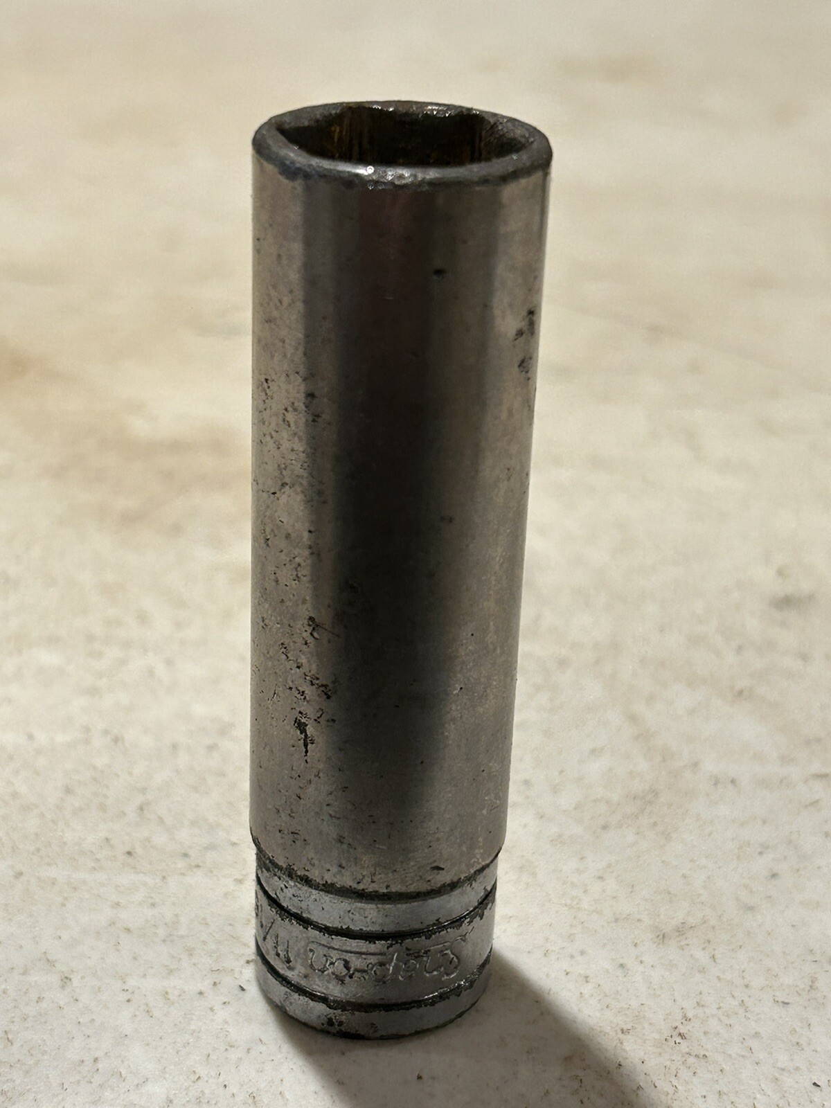 VINTAGE Snap-on Tools USA 1/2″ Drive 11/16″ SAE Deep 6 Point Chrome Socket TS221