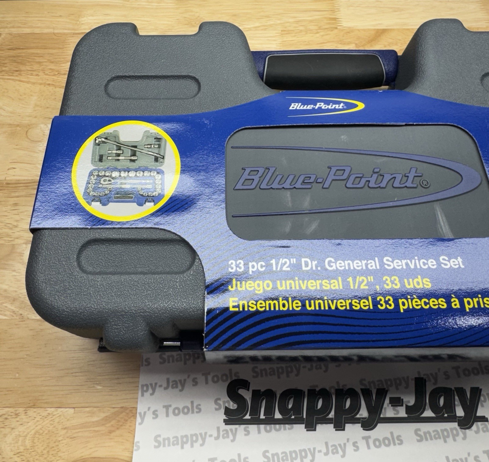 Blue-point Tools NEW 33 pc 1/2″ SAE/Metric General Service Socket Set BLPGSS1233