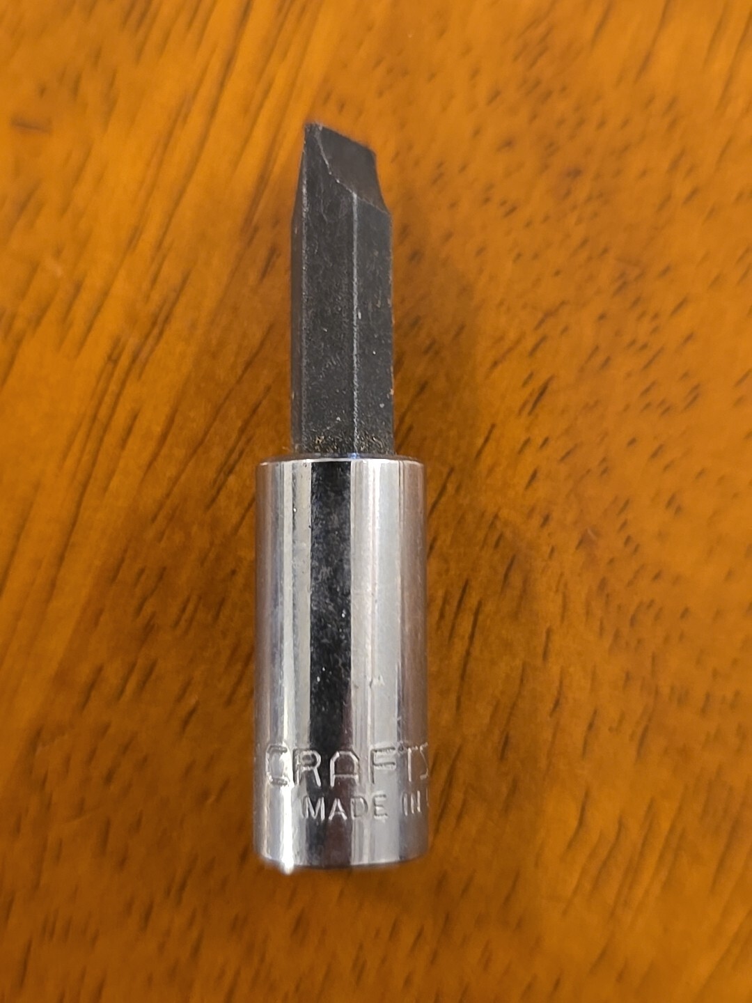 Craftsman -G- 7/32″ Slotted Flat Tip Bit Driver Socket 1/4″ Drive 42691 USA