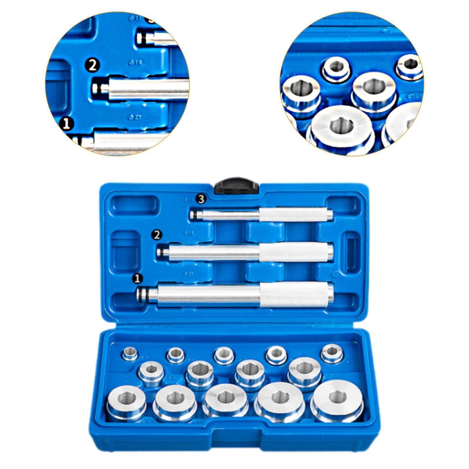 17 Pieces Bearing Race and Seal Install Driver Set Sturdy Bearing Press Kit