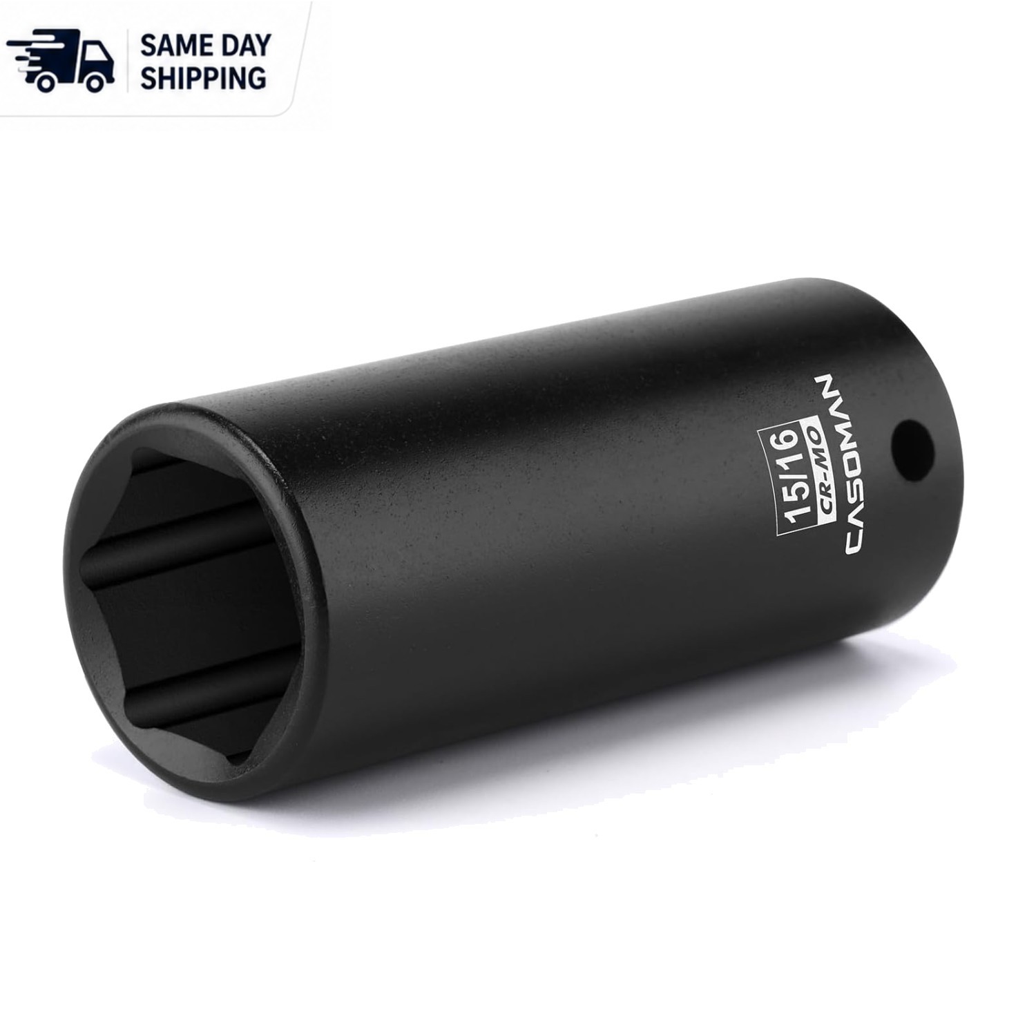Durable Chrome Molybdenum 1/2″ Drive 15/16″ Deep Impact Socket – 6-Point Grip