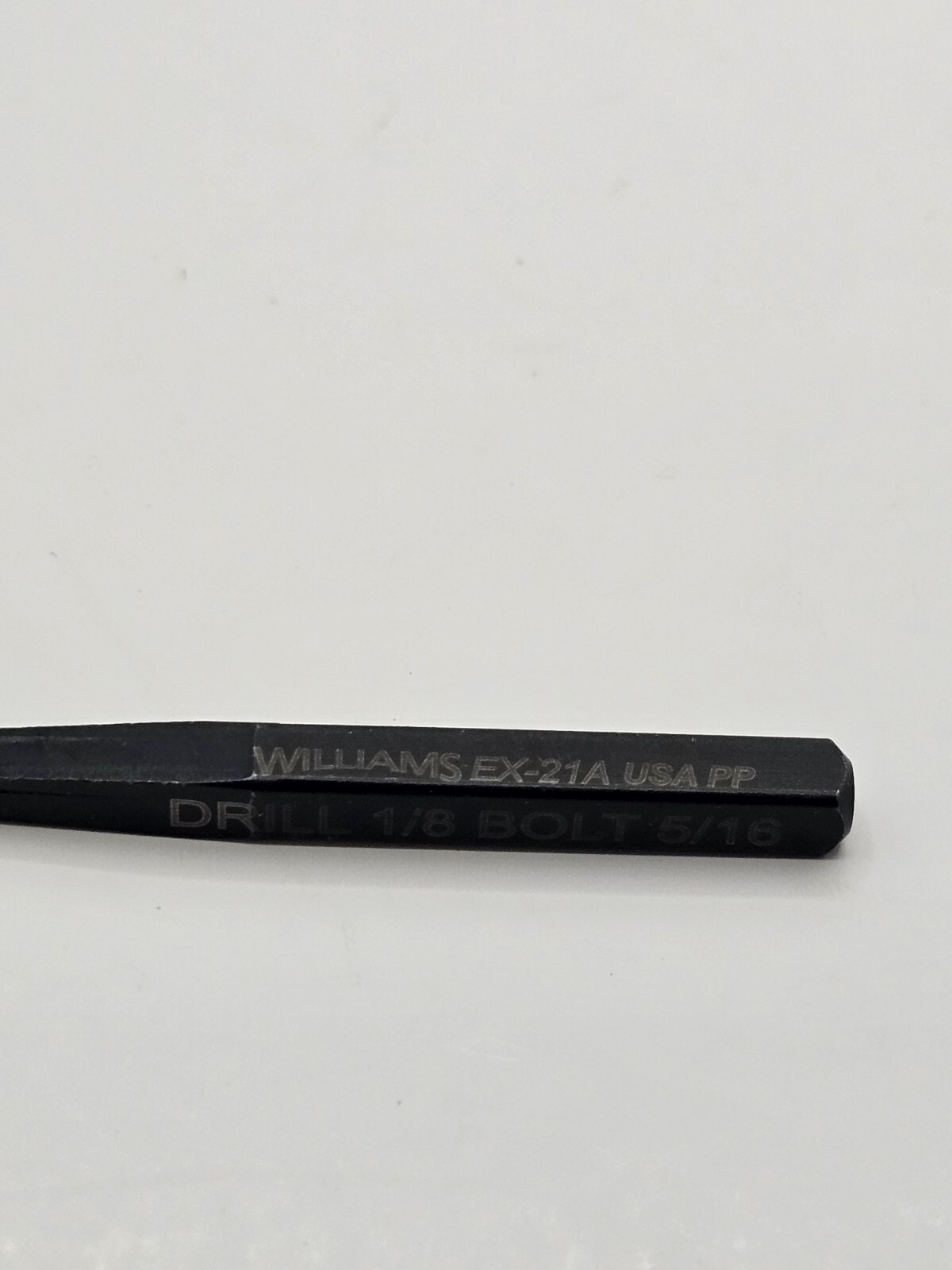 (QTY 5) JH Williams EX-21A Screw Extractor Straight Flutes Drill 3/16, Bolt 3/8