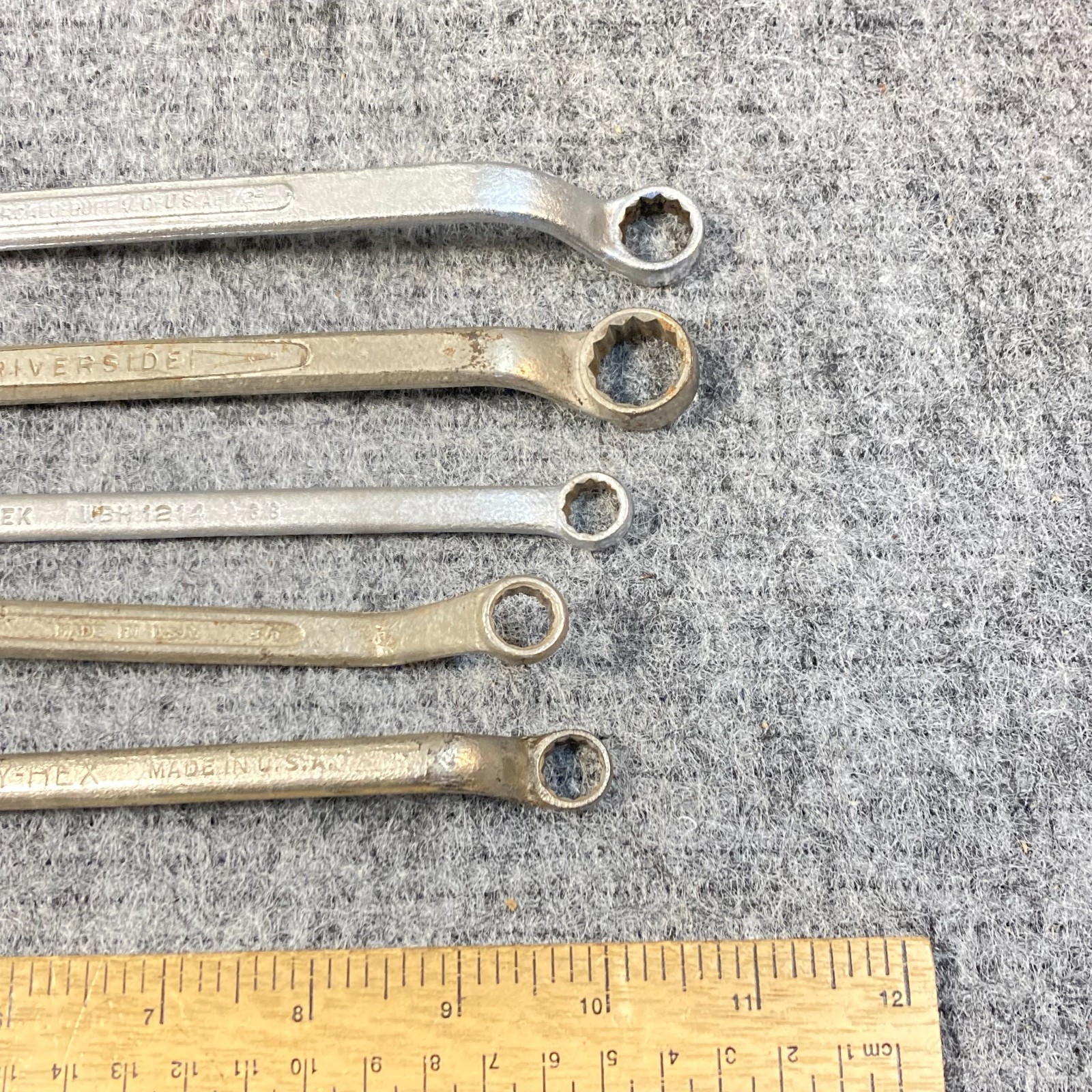 Vintage Wrench Box End Lot 5 Pc SAE Offset USA