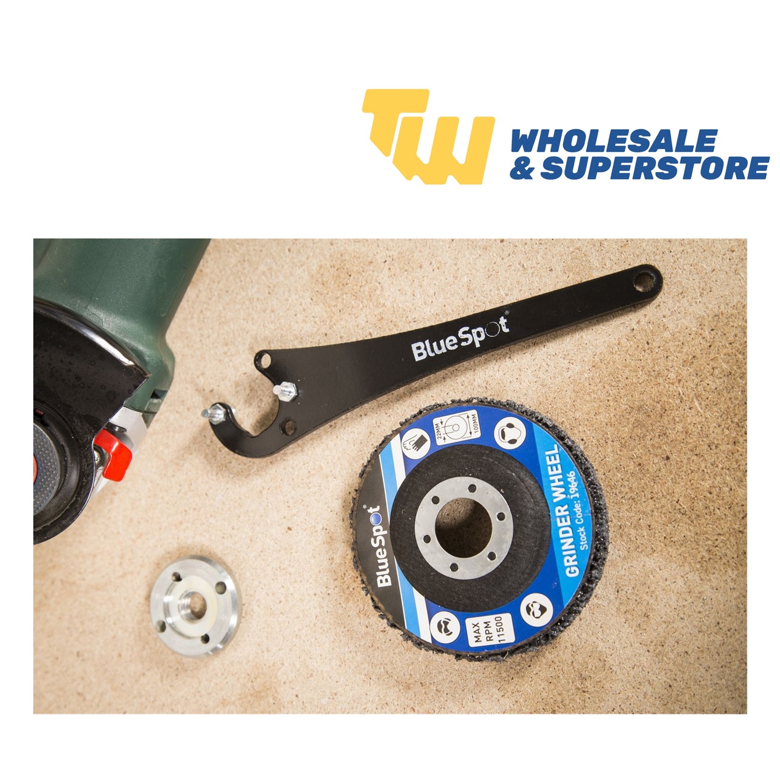 Blue Spot Tools Adjustable Angle Grinder Pin Spanner Heavy Duty 4.5″ 5″ 9″ Key