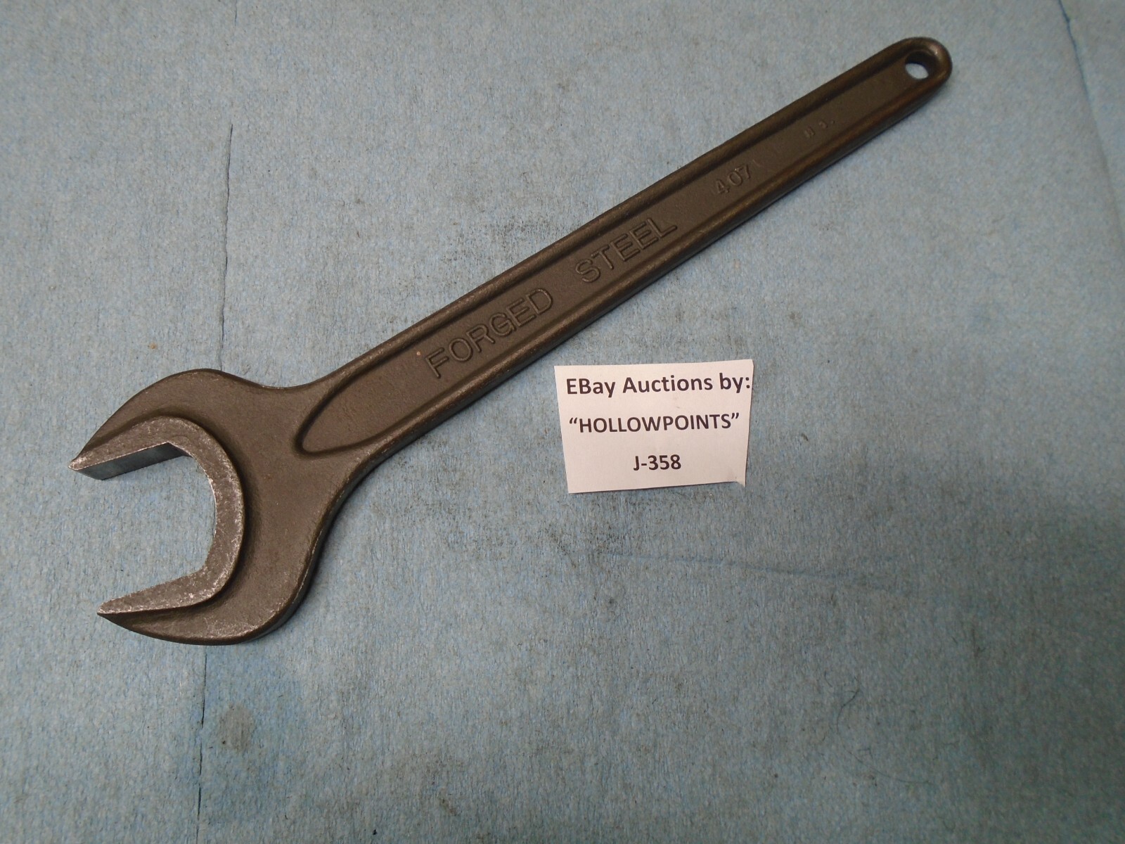 Buffalo No. 407 Machine Single Open End Metric Wrench 30 MM Forged Steel J358