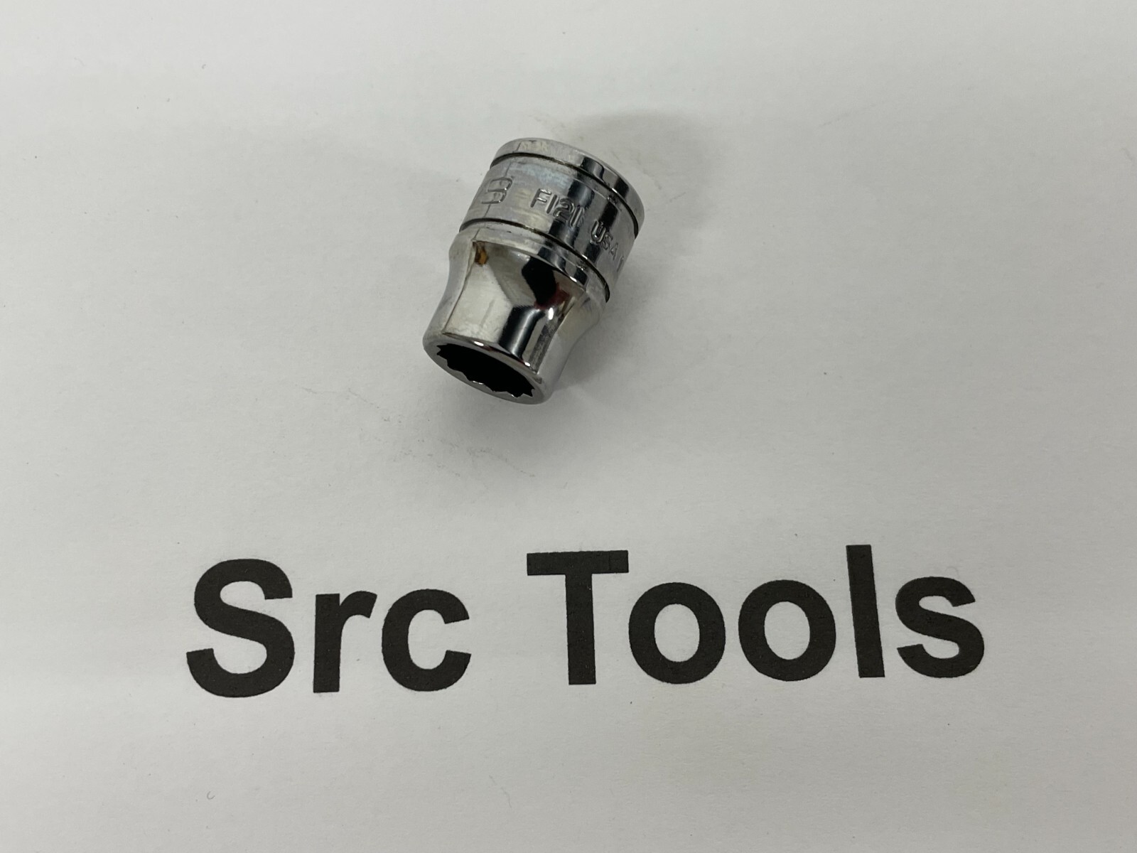 Snap-On Tools USA NEW 3/8″ Drive 12pt 3/8″ SAE Shallow Chrome Socket F121