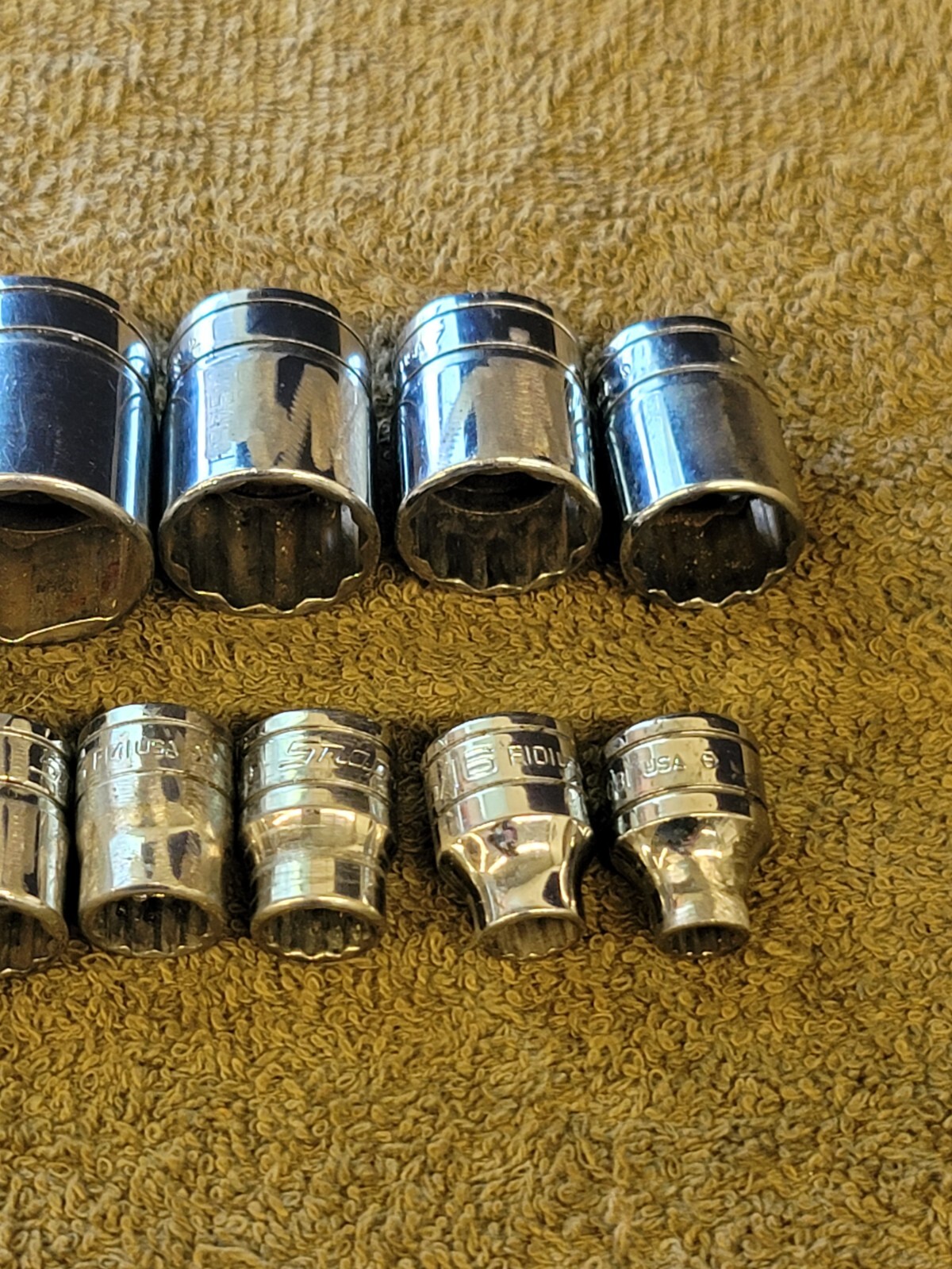 11 Snap-on F301 241 181 Socket Set 3/8″ Drive Sae 15/16 7/8 3/4 5/8 1/2 5/16 1/4