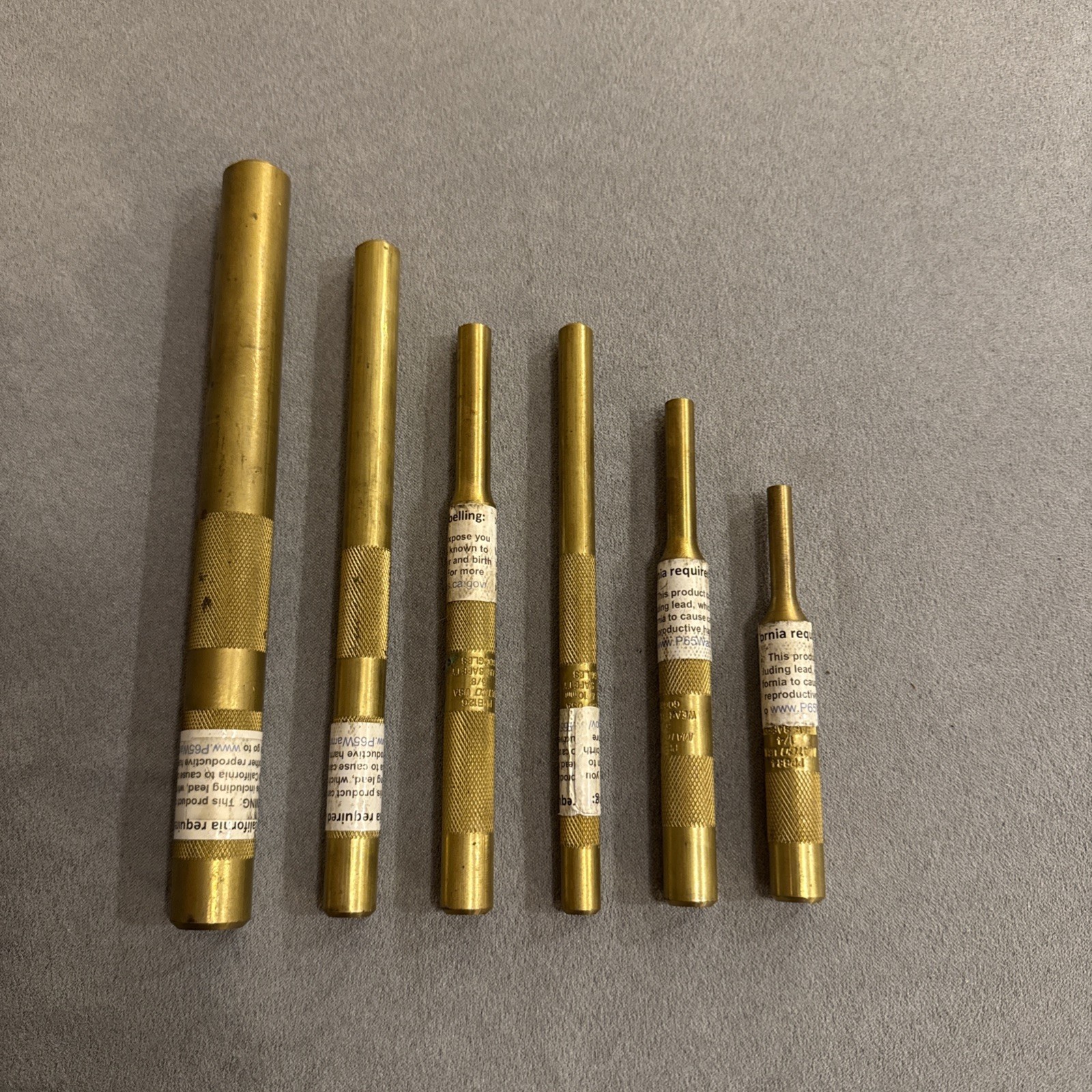 Matco Tools 6 Piece Brass Drift Punch Set