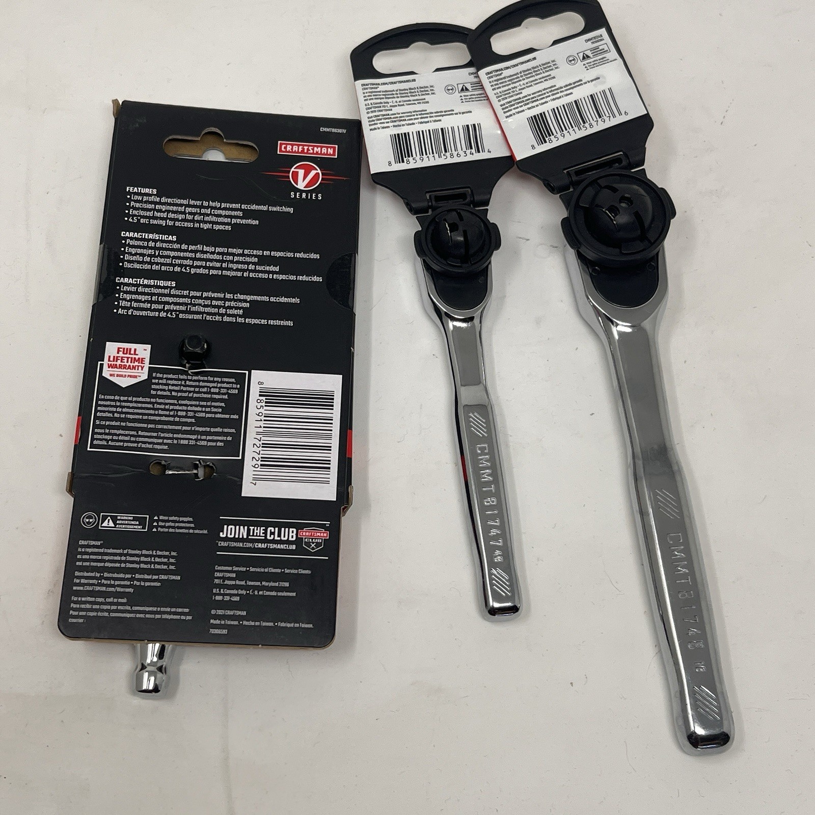 CRAFTSMAN V-Series™ 1/4 in Ratchet CMMT86301V / CMMT81747 / CMMT81748