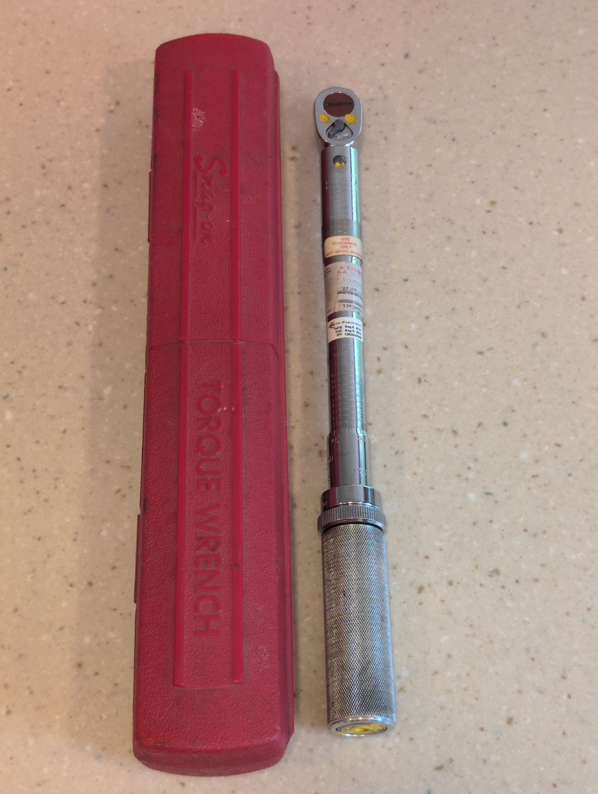 Snap on Qjr284d 3/8 Drive 1000 Pounds/inch Torque Wrench – Pre Owned