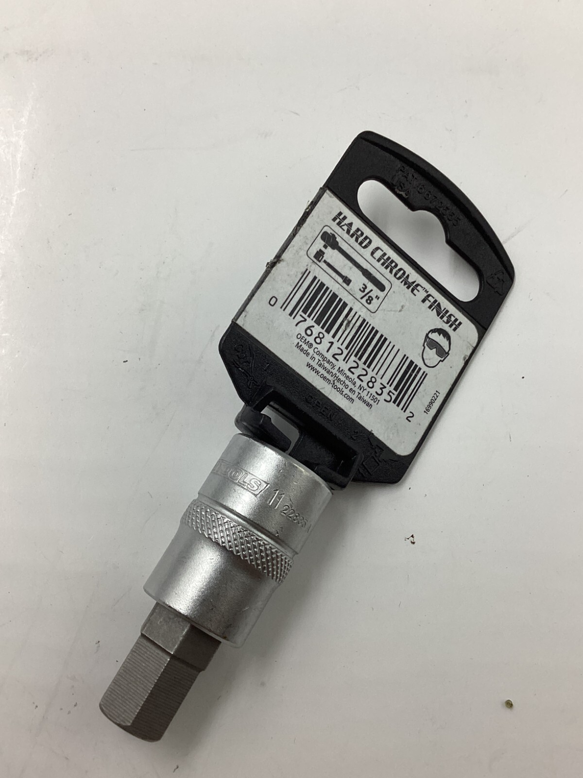 (QTY5) 22835 11 mm Hex Bit Socket (3/8″ Drive) Hard Chrome Finish
