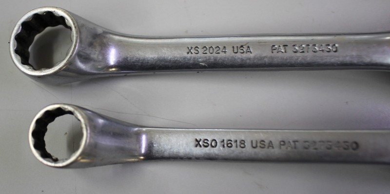 Pair of Snap-on Offset Box Wrenches – XS2024 & XS0 1618