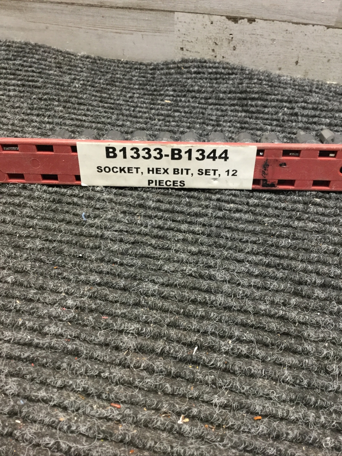 Used GearWrench 12 Pieces Drive Hex Bit Socket 3/8″ -1/16″