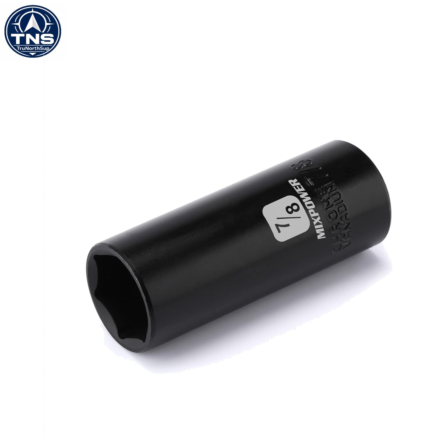 Durable 1/2-Inch Drive Deep Impact Socket – 7/8 Inch, Laser Marked, CR-V Steel