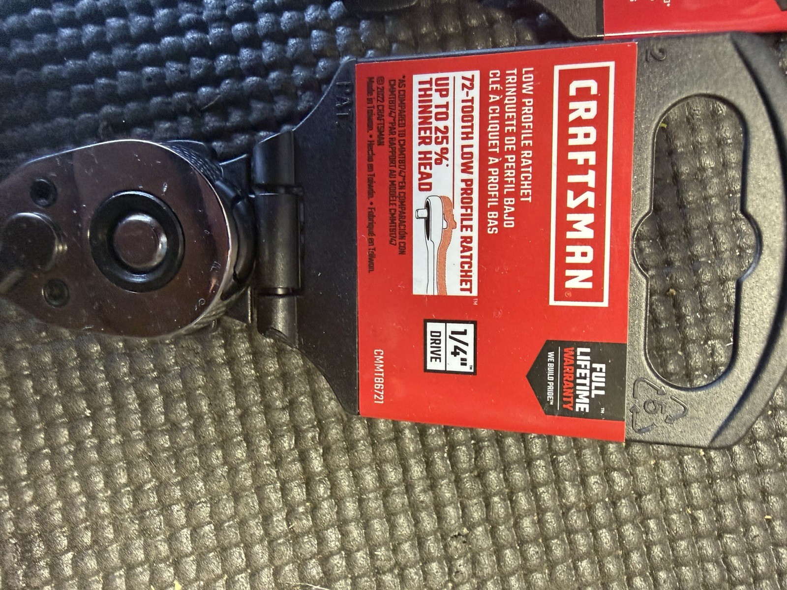 Craftsman Low Profile Ratchet 1/4 & 3/8 In. Drive CMMT86721 CMMT86722