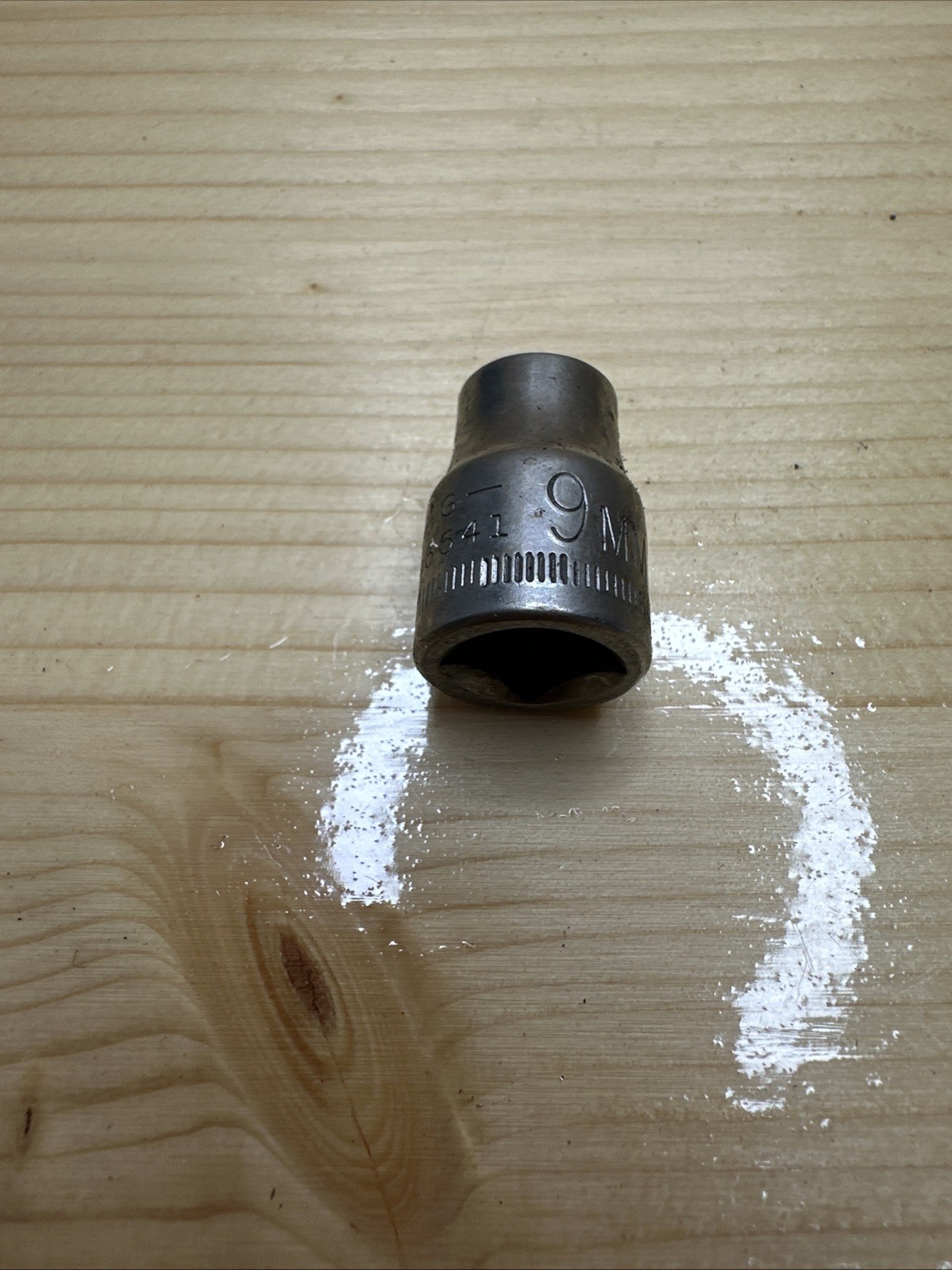 Vintage Craftsman 3/8″ Drive 9mm 6 Pt Shallow Socket G1 43541 USA
