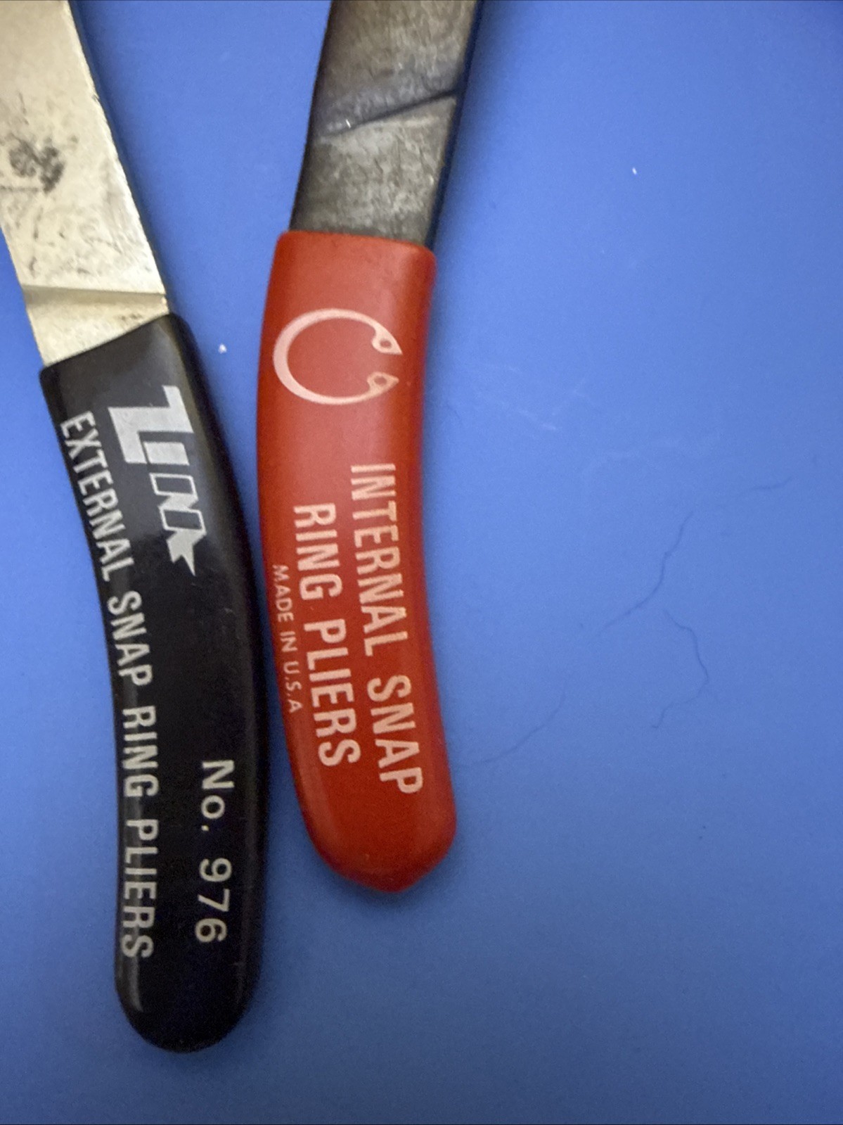 ZIM No 976 AND 977 Combination Snap Ring Plier Set – Internal External Tips USED