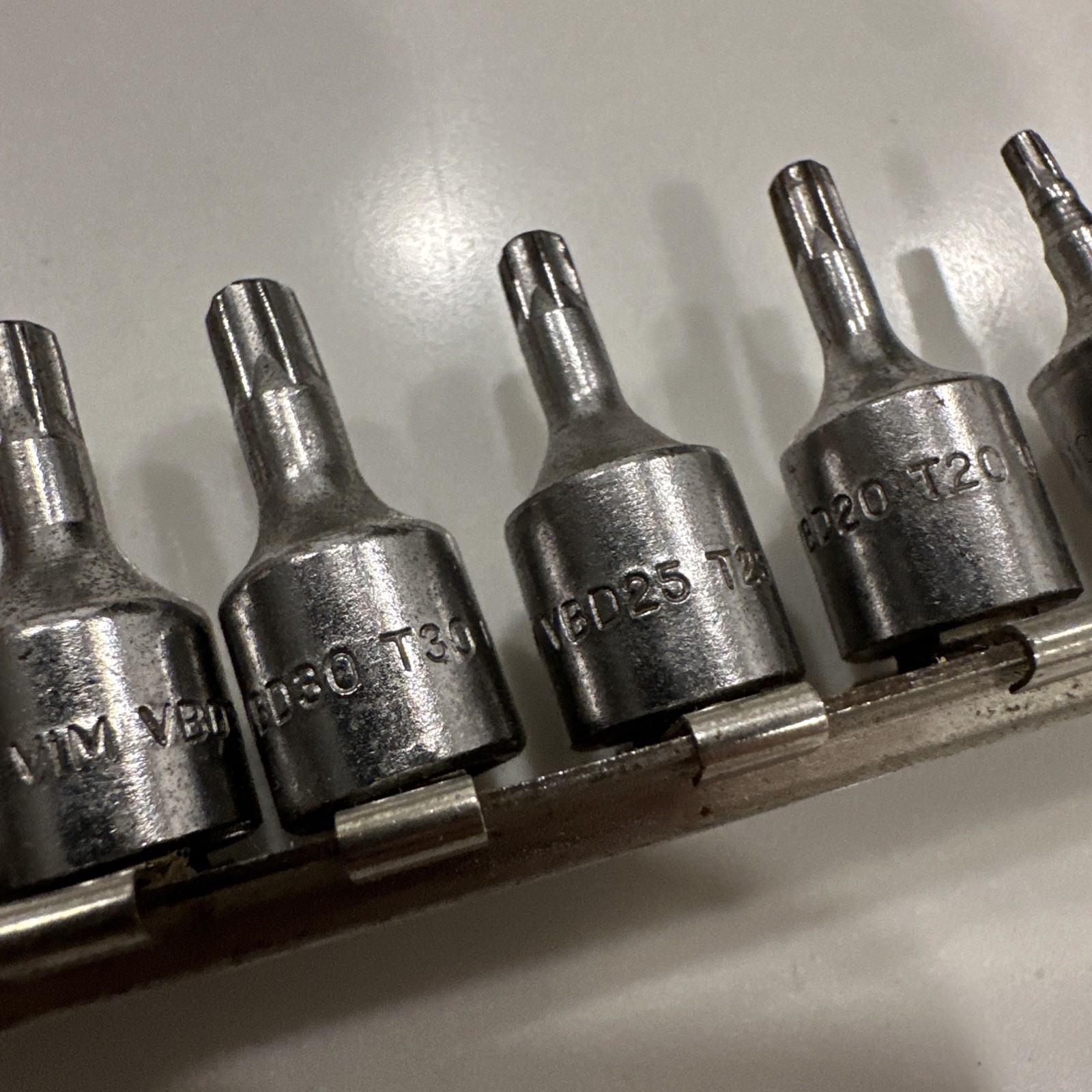 VIM tools 8pc. torx bit set – replaceable bits- 1/4 in. and 3/8 in. drivers. USA
