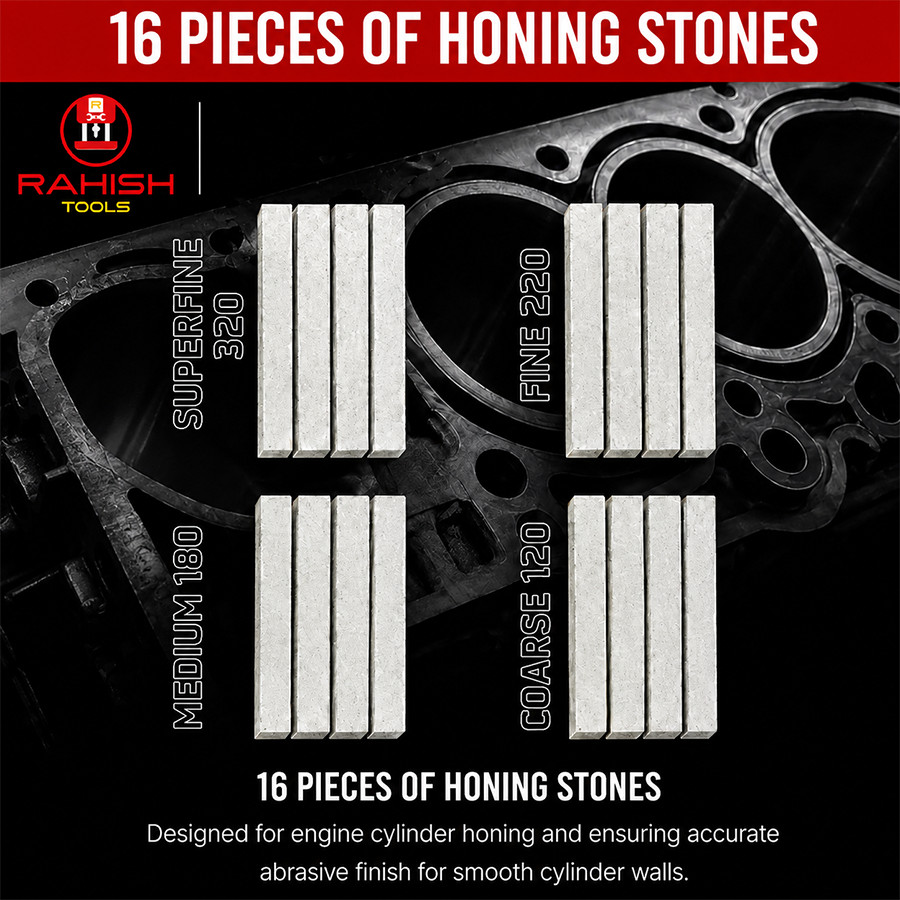 All Sizes CYLINDER ENGINE HONE kit’s 3.5 – 6.5» STONES ONLY RAHISHTOOLS USA